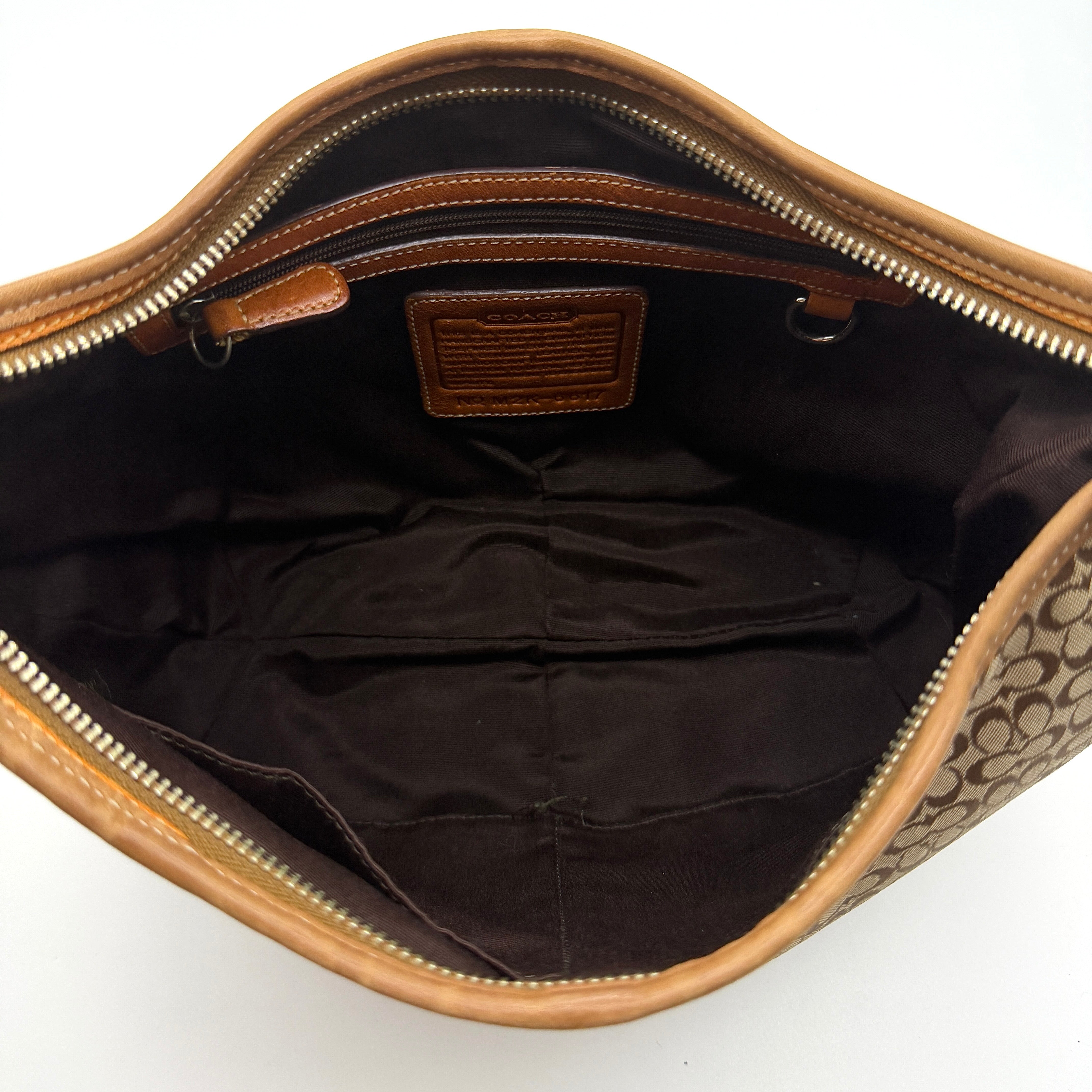 Coach Signature Ergo Shoulder Bag Beige/Brown