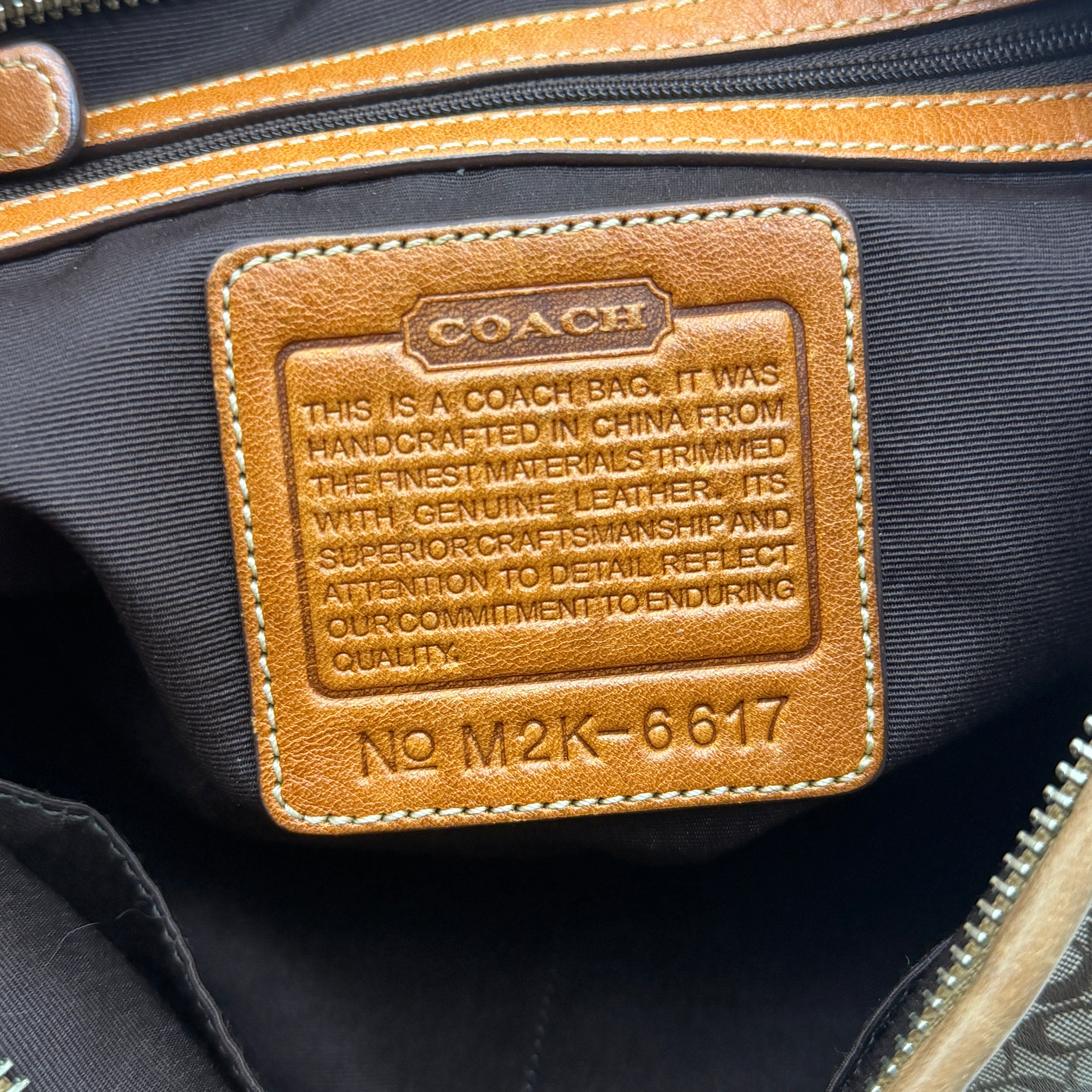 Coach Signature Ergo Shoulder Bag Beige/Brown