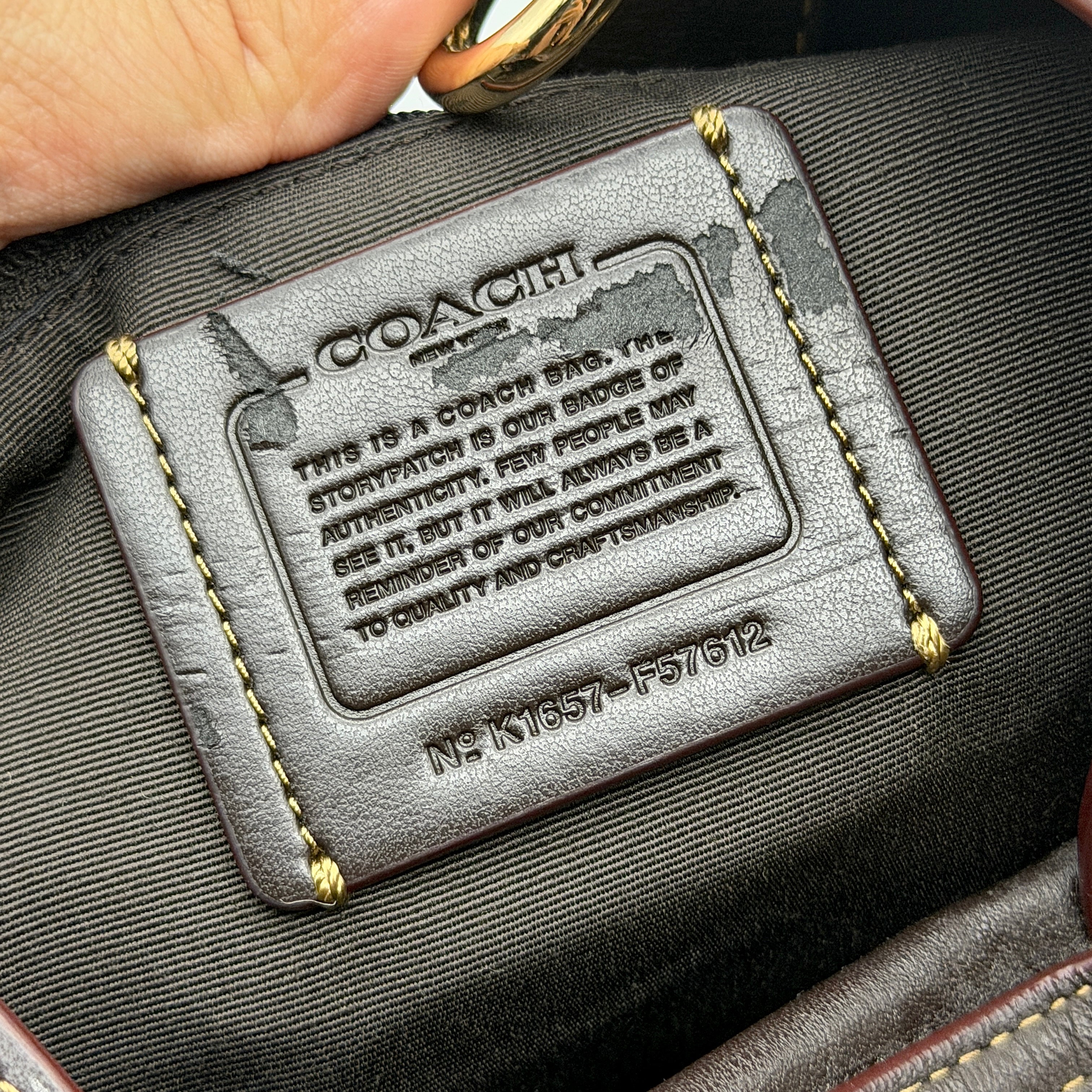 Coach Signature Lexy Canvas Shoulder Bag Beige/Brown