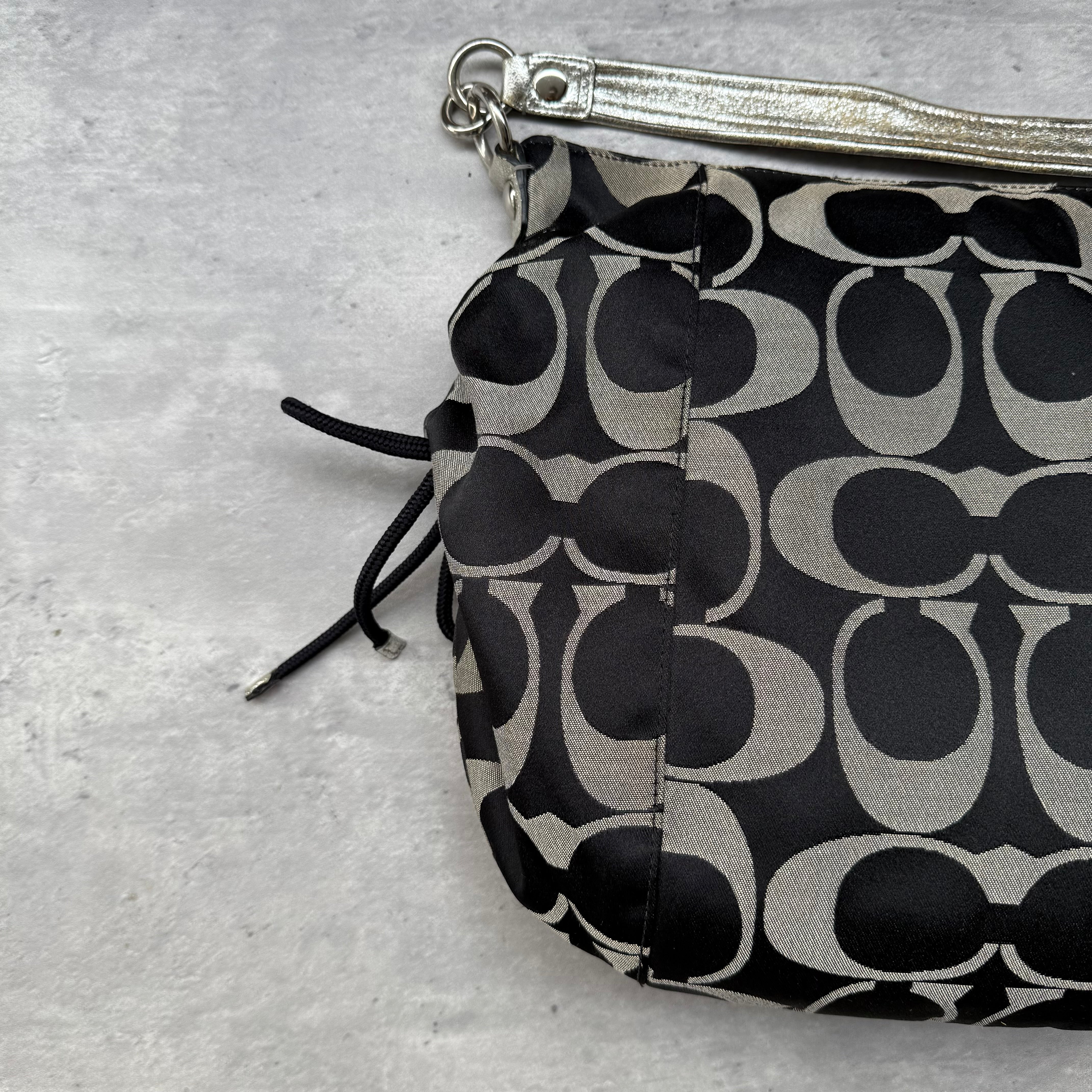 Coach 2Way Signature Poppy ShoulderBag Black/Silver