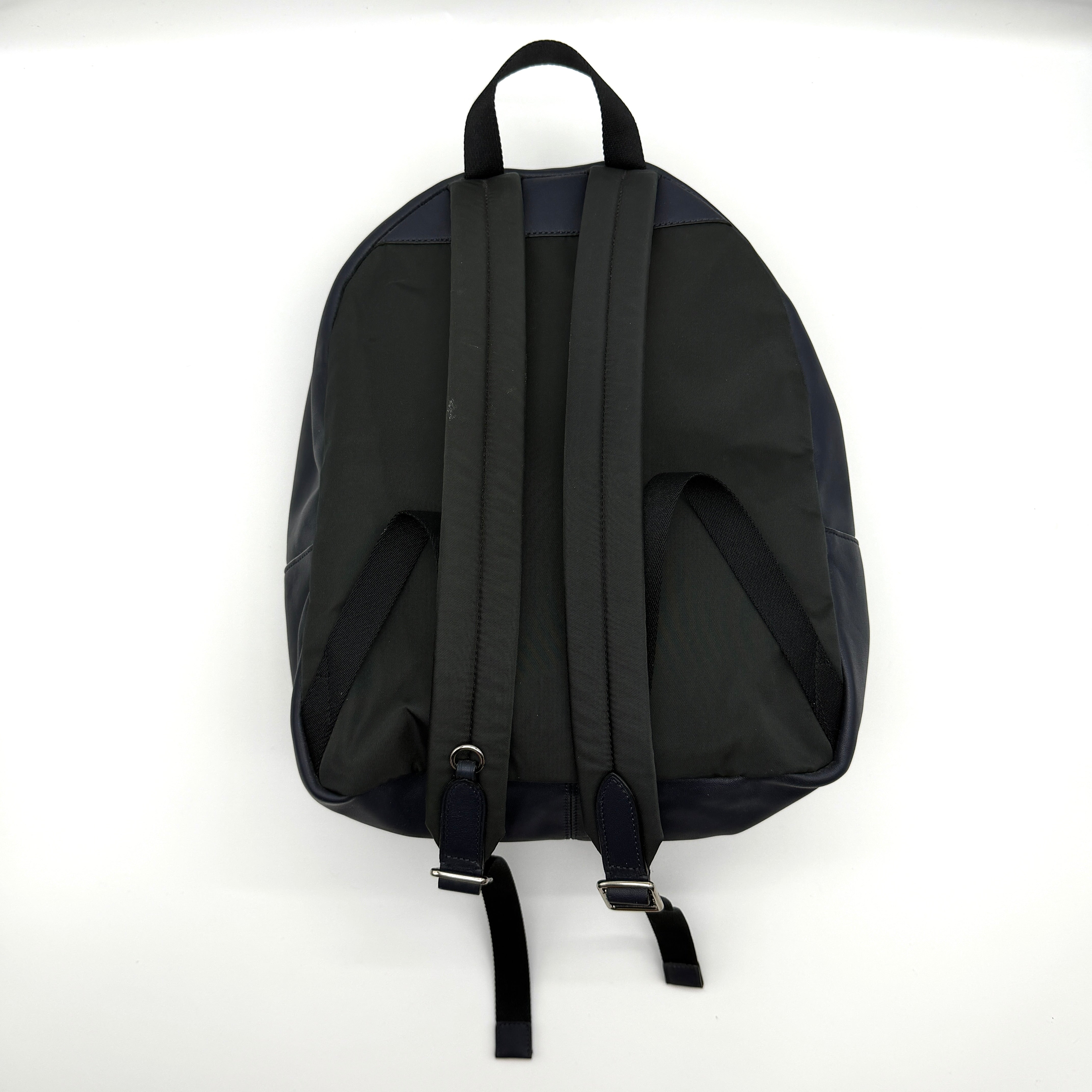 Coach Signature Charlie Stripe Backpack Beige/Navy