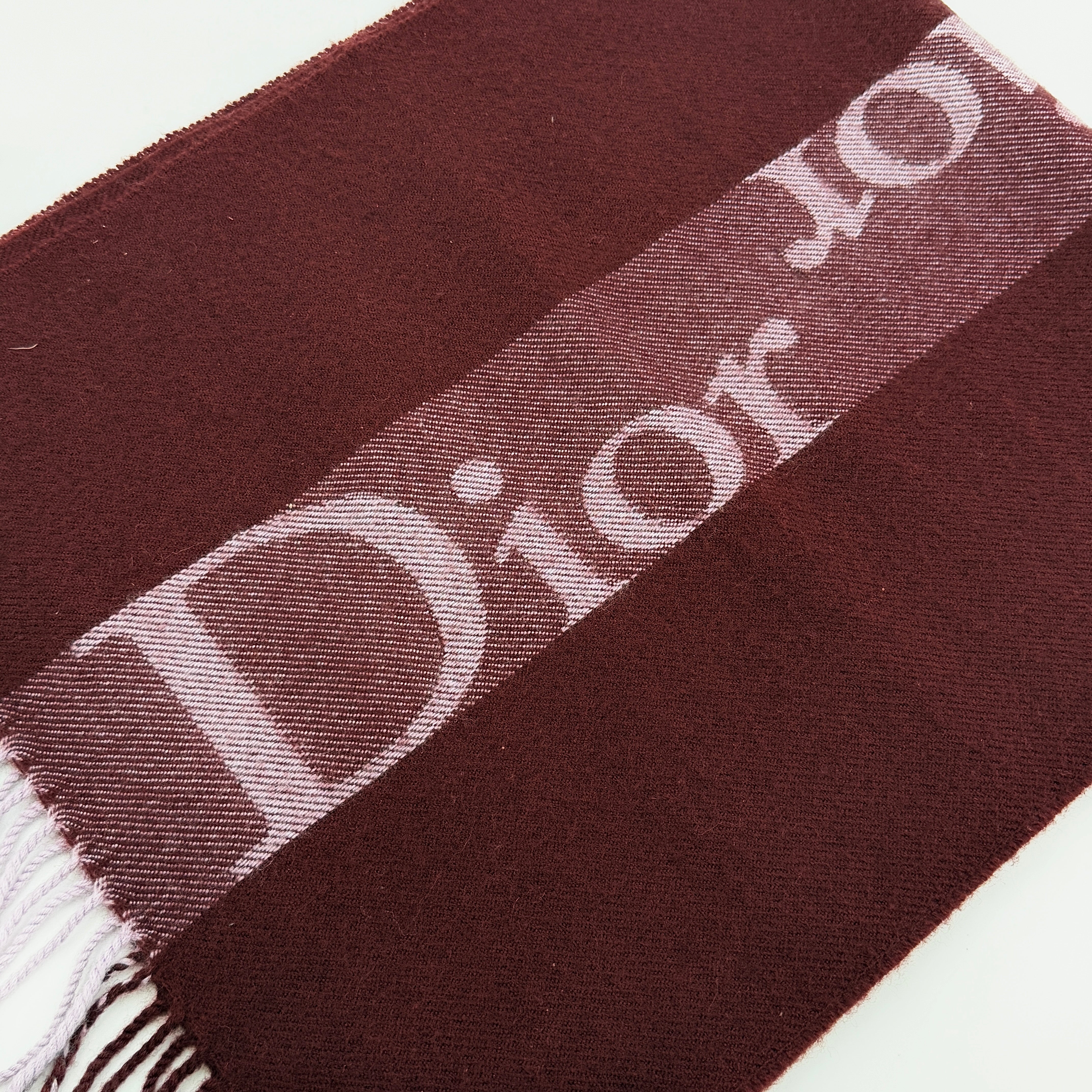 Dior Spell Out Logo Scarf Red/Purple