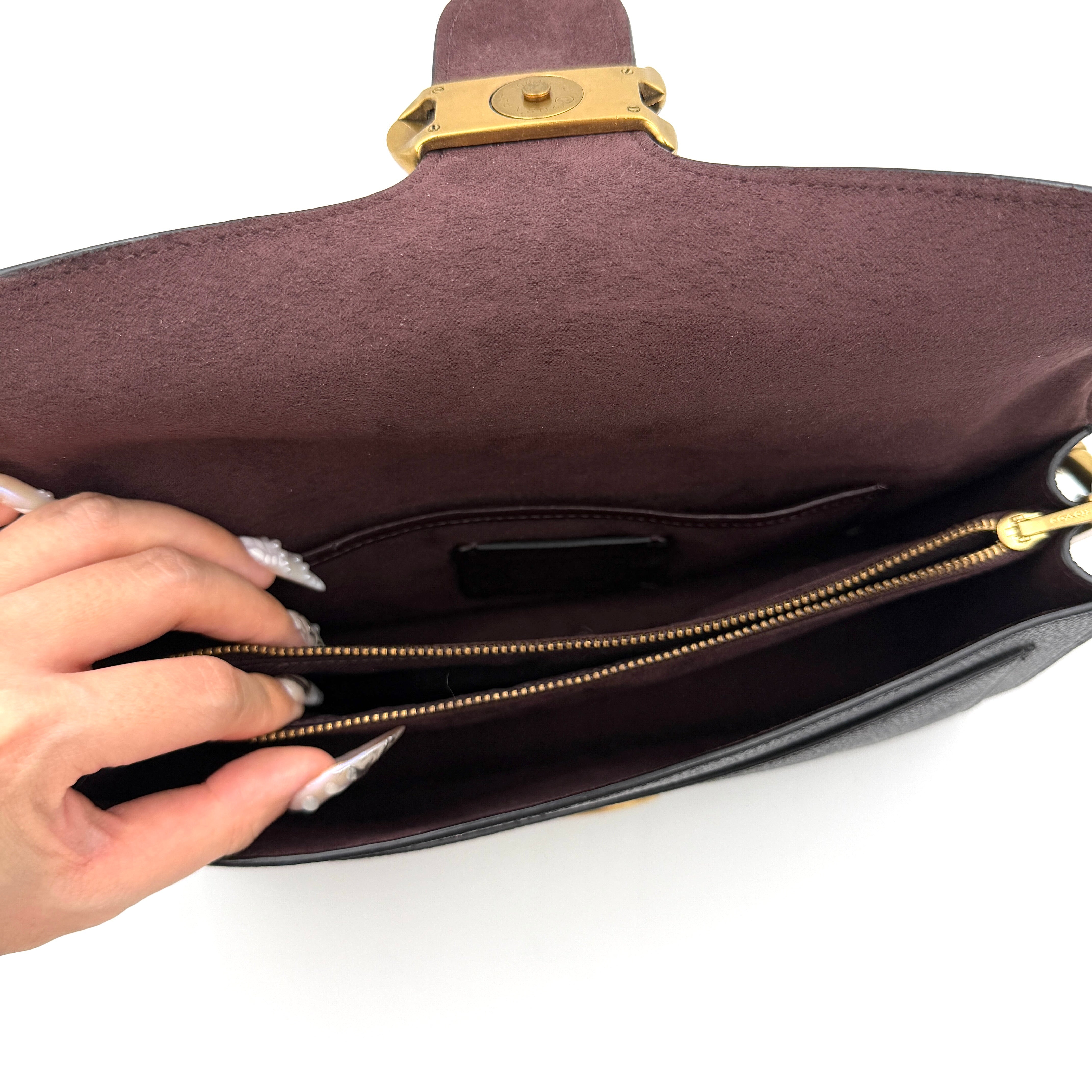 Coach 2Way Tabby 26 Shoulder Bag Black