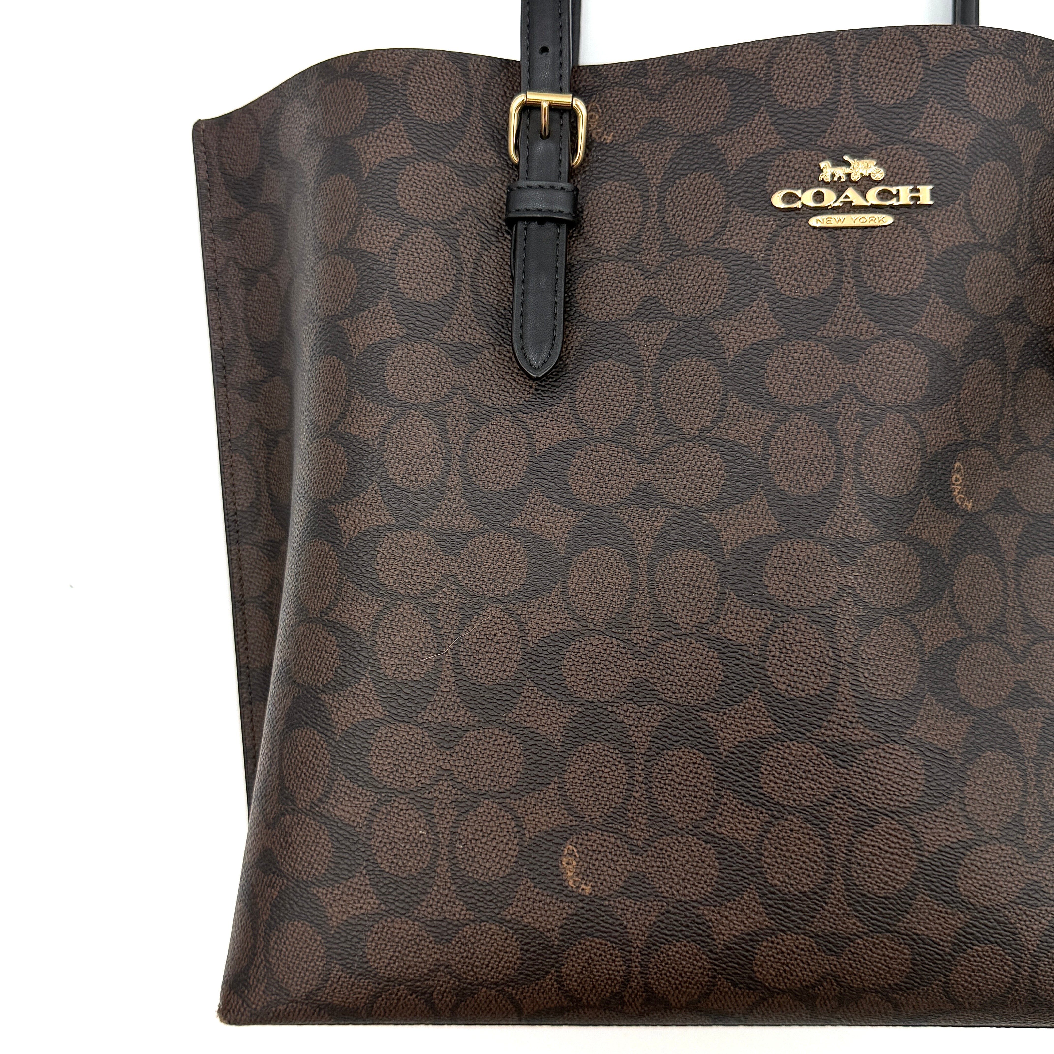 Coach Signature Mollie Tote Bag Brown