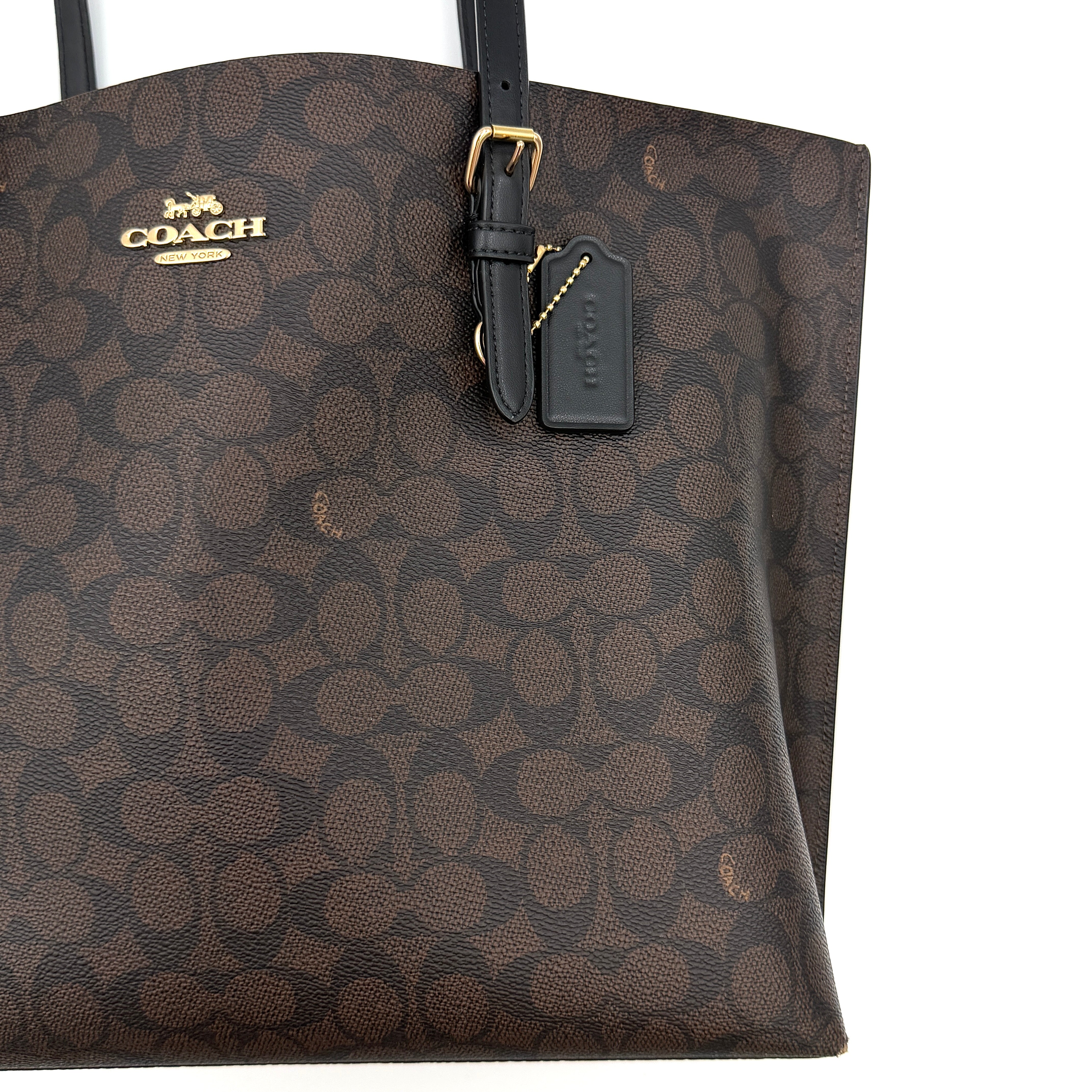 Coach Signature Mollie Tote Bag Brown