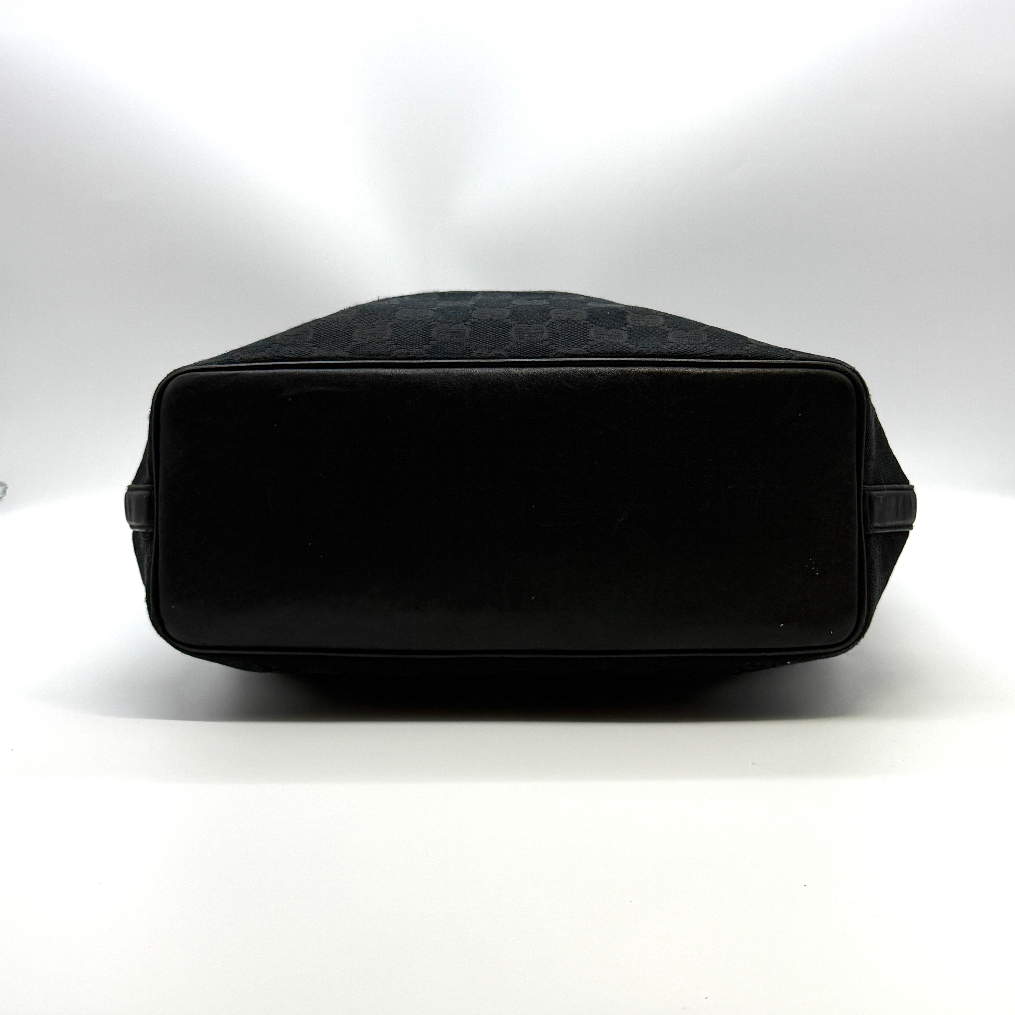 Gucci GG Monogram Hobo Shoulder Bag Black