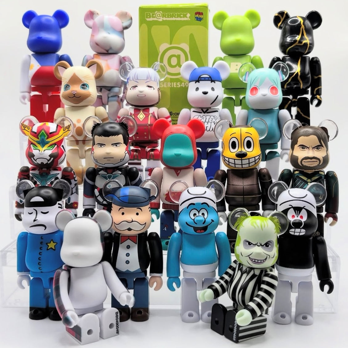 MEDICOM BE@RBRICK Series 49 Blind Box Figures – 100% size collectible toys with assorted character designs
