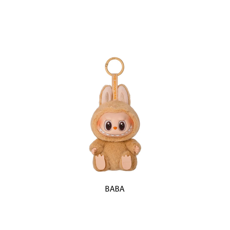 Labubu V2 collectible figure by The Monsters, featuring updated colors and expressions in a mischievous designer toy form.