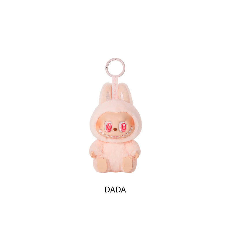 Labubu V2 collectible figure by The Monsters, featuring updated colors and expressions in a mischievous designer toy form.