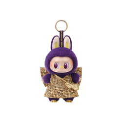 POP MART Labubu × PRONOUNCE Wings of Fortune Milan Exclusive vinyl plush keychain – hanging card edition with elegant winged design and high-fashion collaboration detailing.