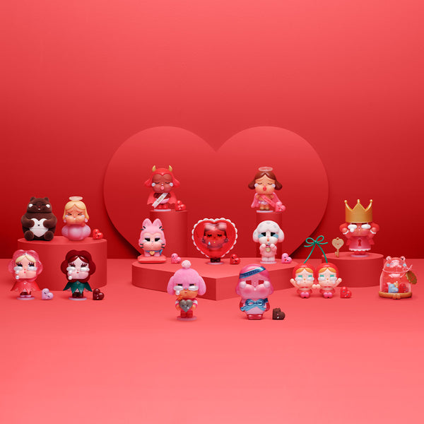 POP MART CRYBABY Crying For Love blind box series – 12 love-themed collectible vinyl figures with teary eyes and romantic accessories