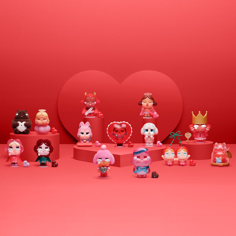 POP MART CRYBABY Crying For Love blind box series – 12 love-themed collectible vinyl figures with teary eyes and romantic accessories