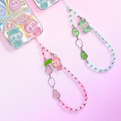 POP MART Labubu Big into Energy Series Phone Charm with beaded strap and enamel Labubu figure