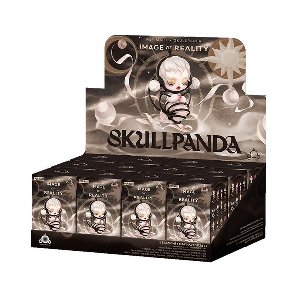POP MART SKULLPANDA Image of Reality Series blind box figures – surreal vinyl art toys featuring abstract designs and emotional themes