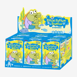 POP MART x Bikini Bottom Buddies Whimsical Plush – Blind Box featuring one surprise SpongeBob side character plush with clip-on loop