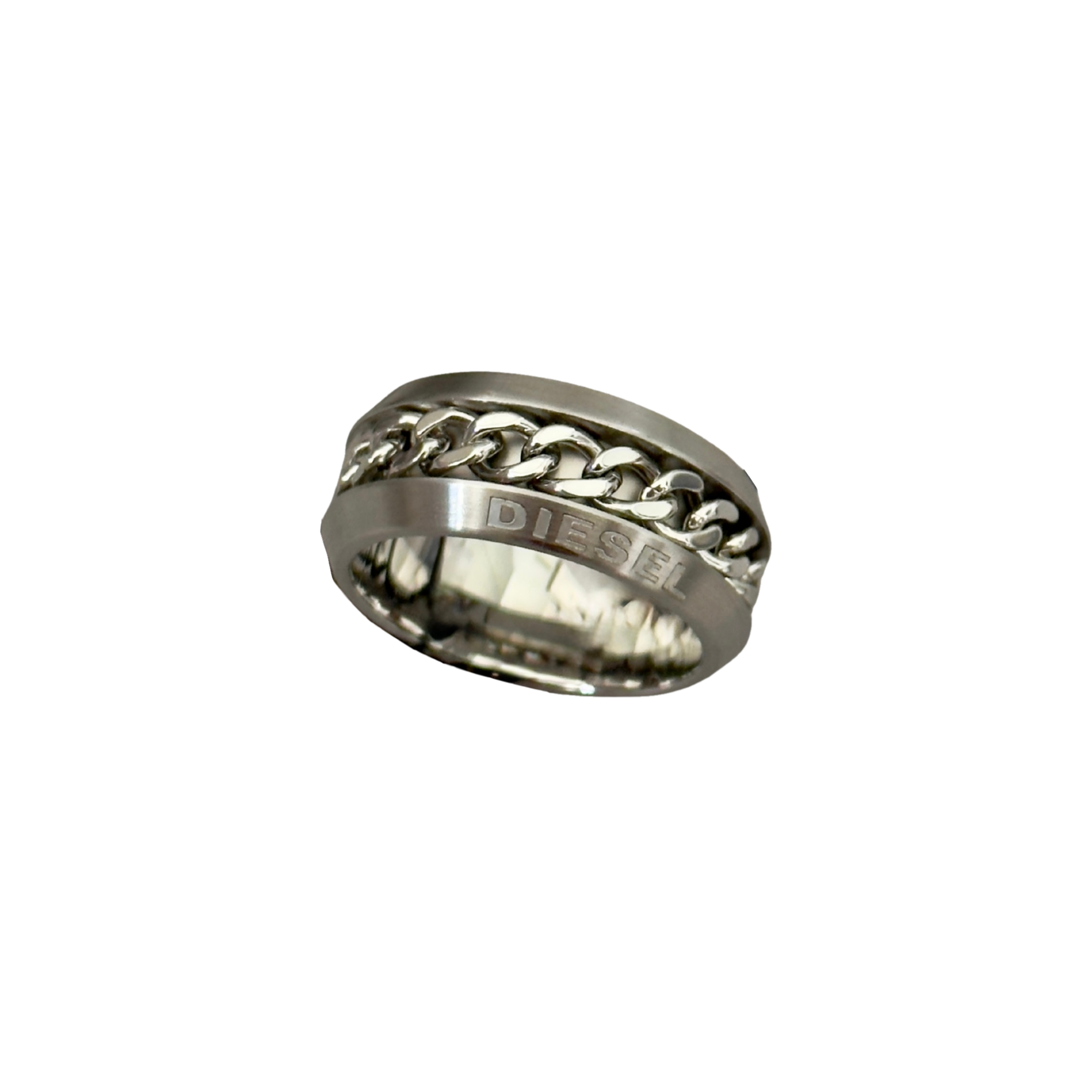 Diesel Stainless Steel Chain Inlay Ring