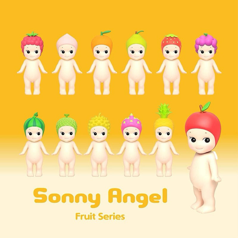 Sonny Angel collectible figure from Fruit Series, featuring a charming mini angel design with themed headgear.