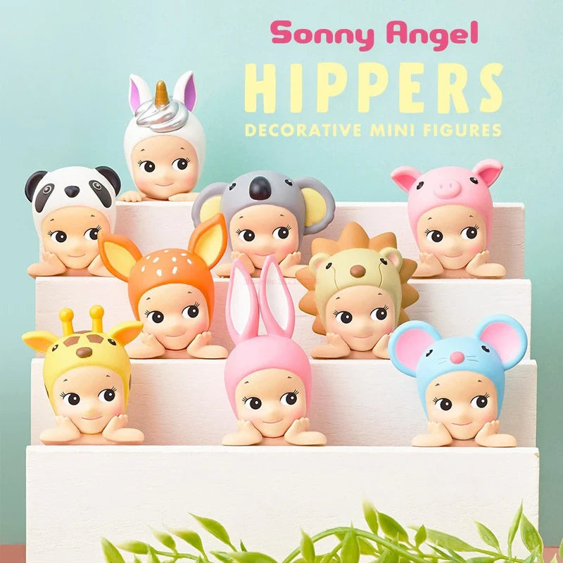 Sonny Angel collectible figure from Hippers Animal Series, featuring a charming mini angel design with themed headgear.