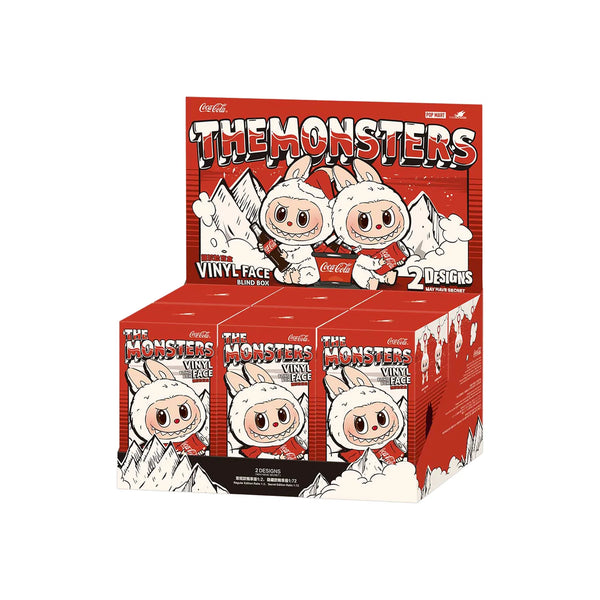 POP MART Labubu Coca-Cola Series vinyl face blind box – limited edition collectible featuring Labubu in Coca-Cola-themed designs with iconic branding elements.
