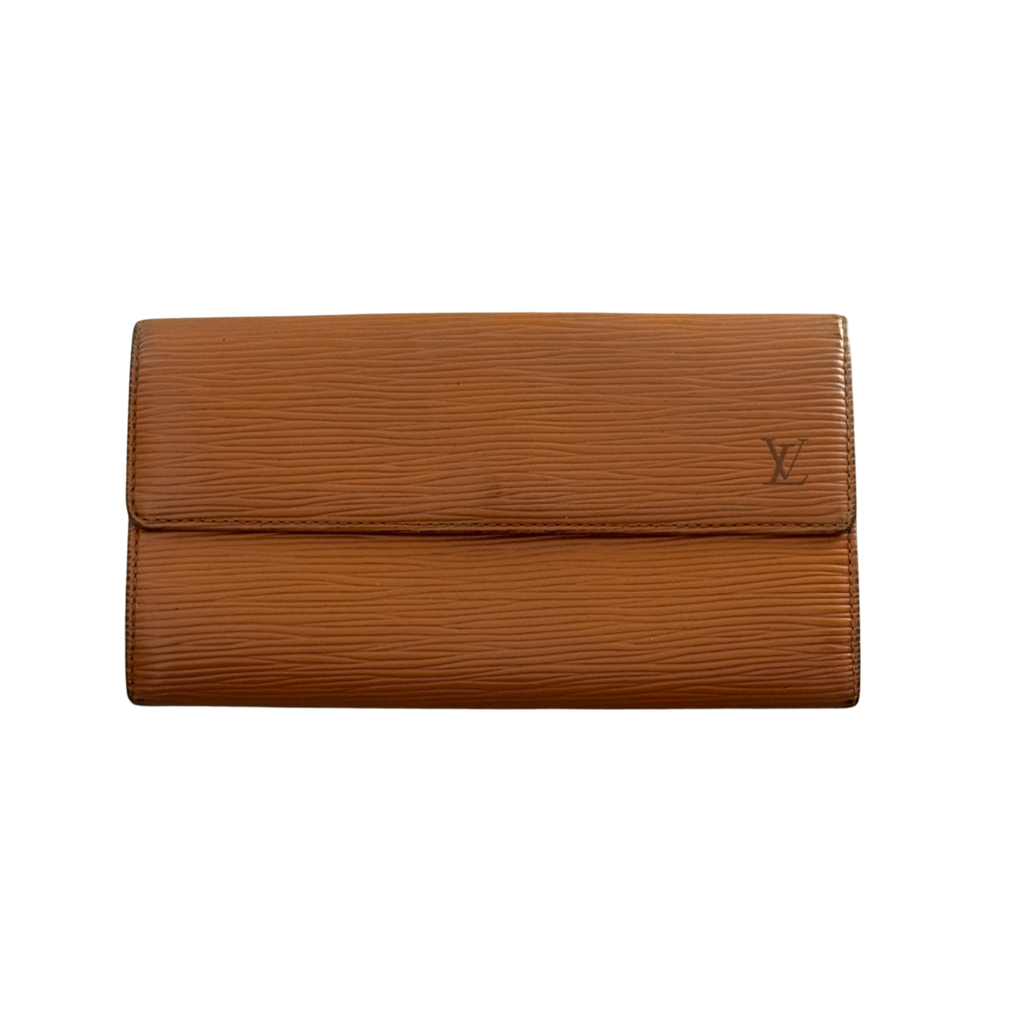 Louis Vuitton Cipango Gold Epi Leather Flap Continental Wallet