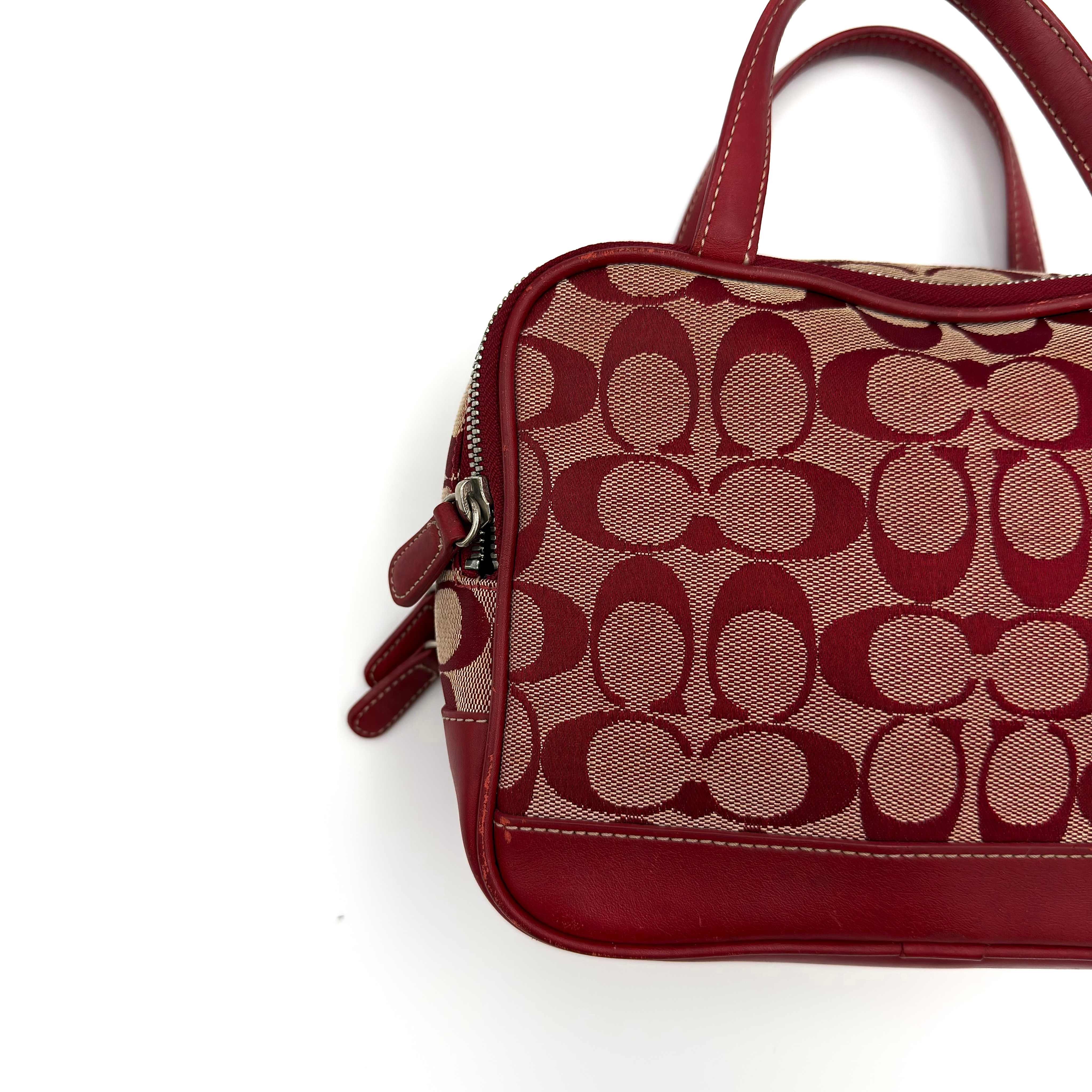 Coach Y2K Signature Canvas Mini Bag Red