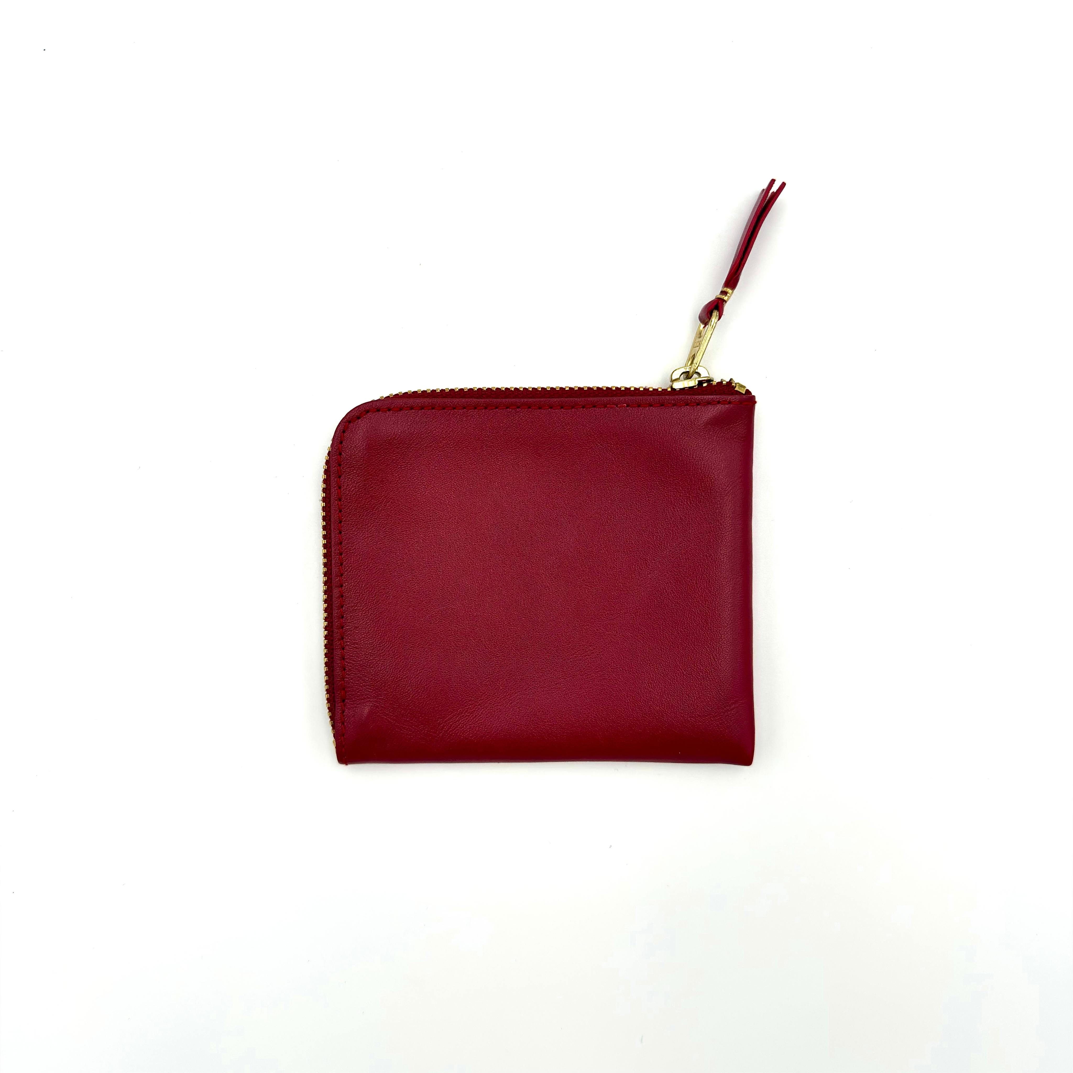 COMME des GARÇONS Zip-Around Leather Wallet Red