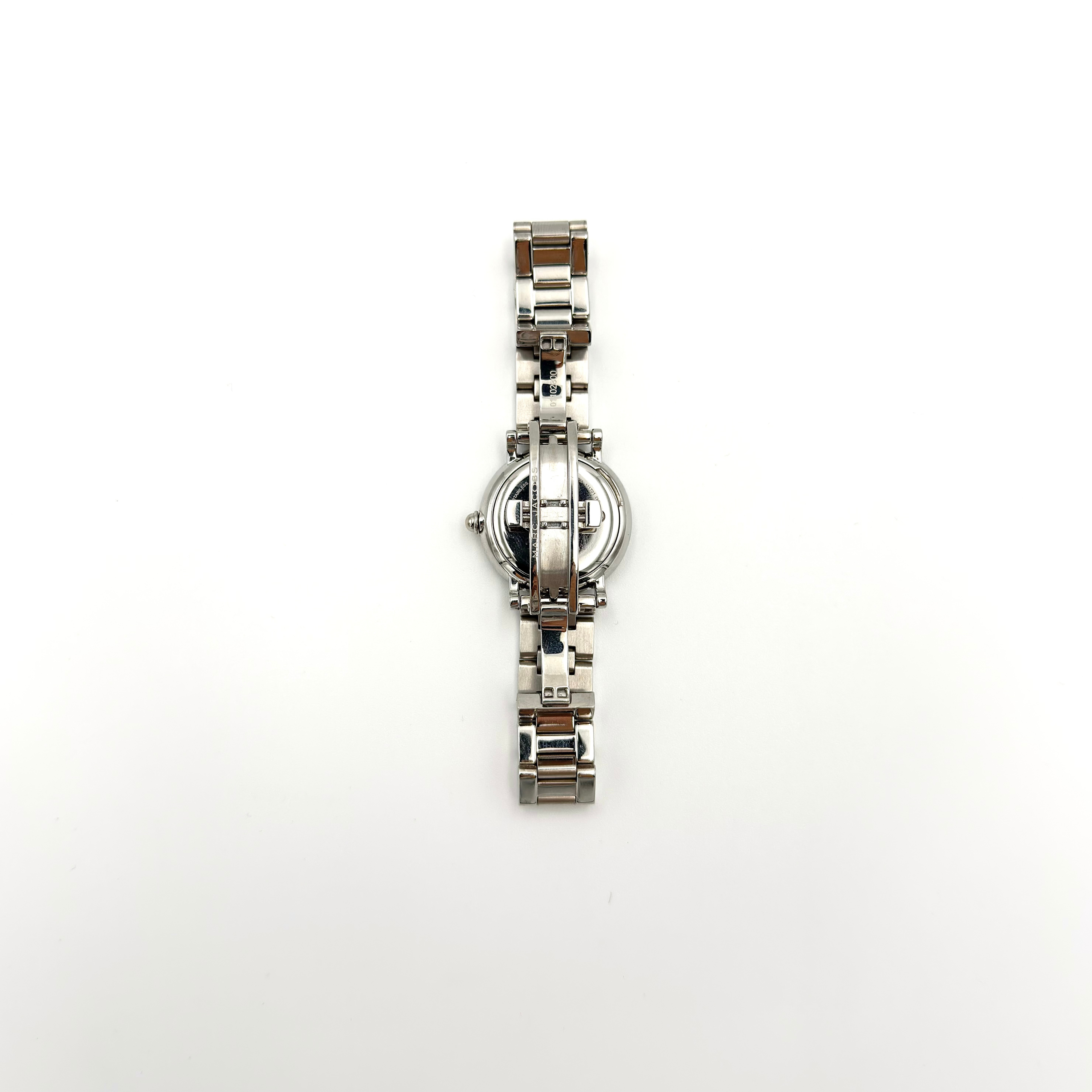 Marc Jacobs Roxy Fuchsia Dial Stainless Steel Watch