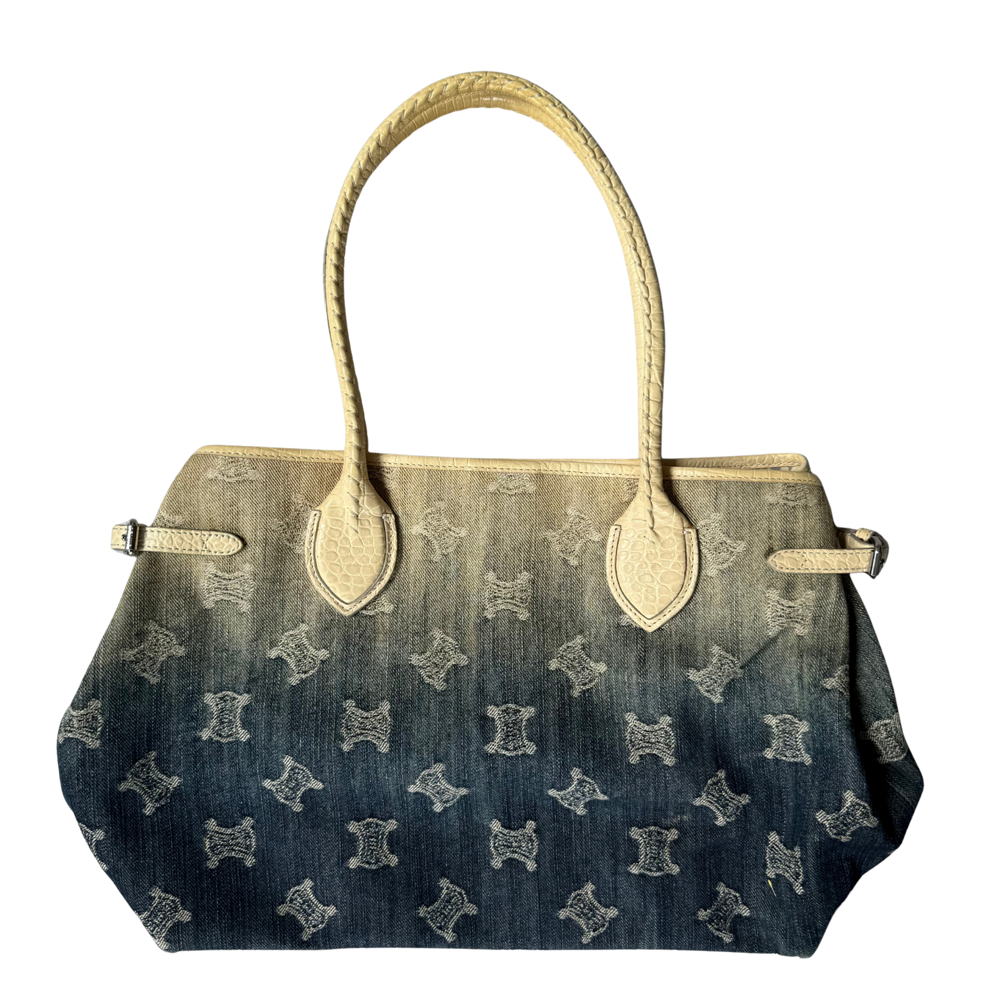 Celine Macadam Gradient Denim Shoulder Bag