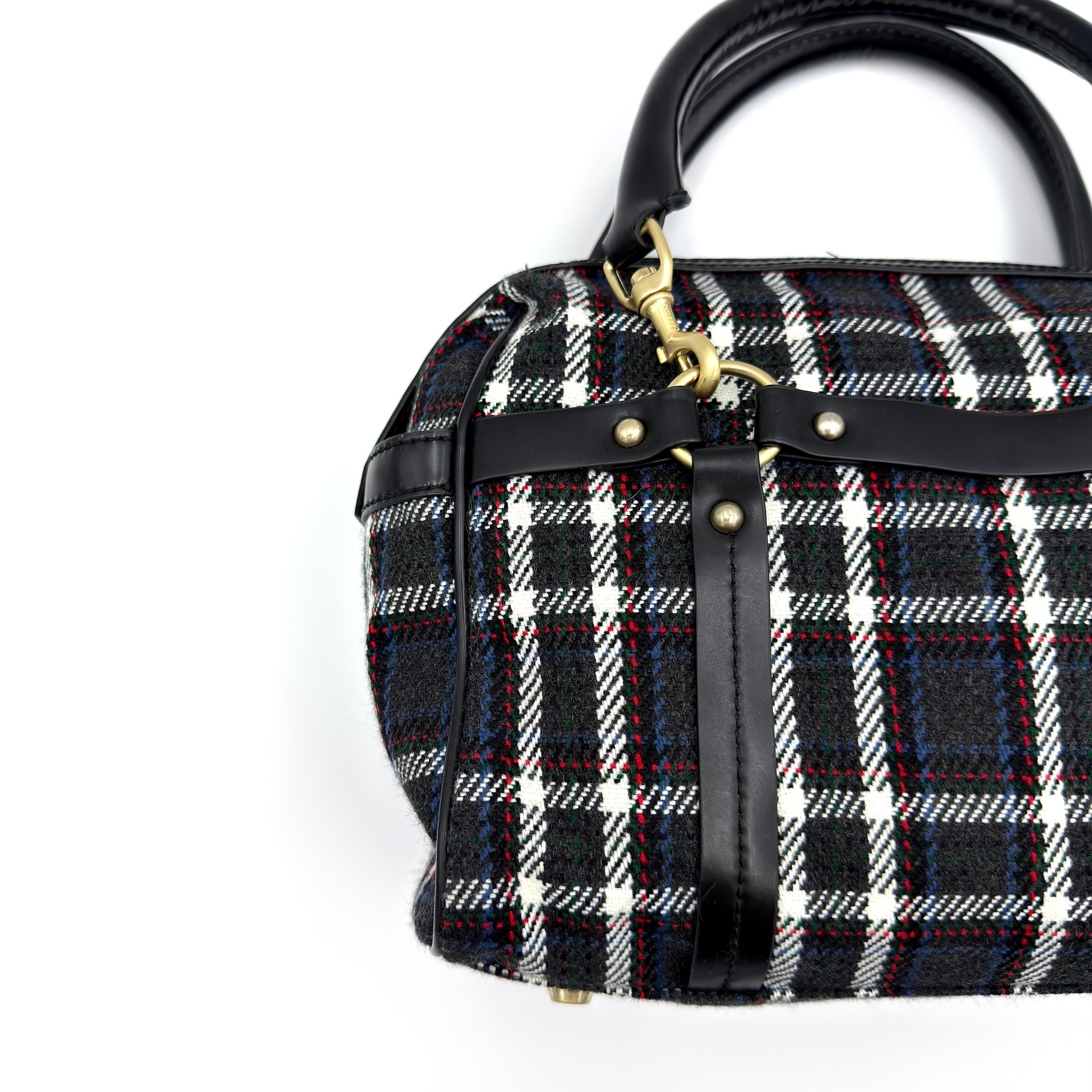 Diesel 2Way Tartan Plaid Handbag Multicolor