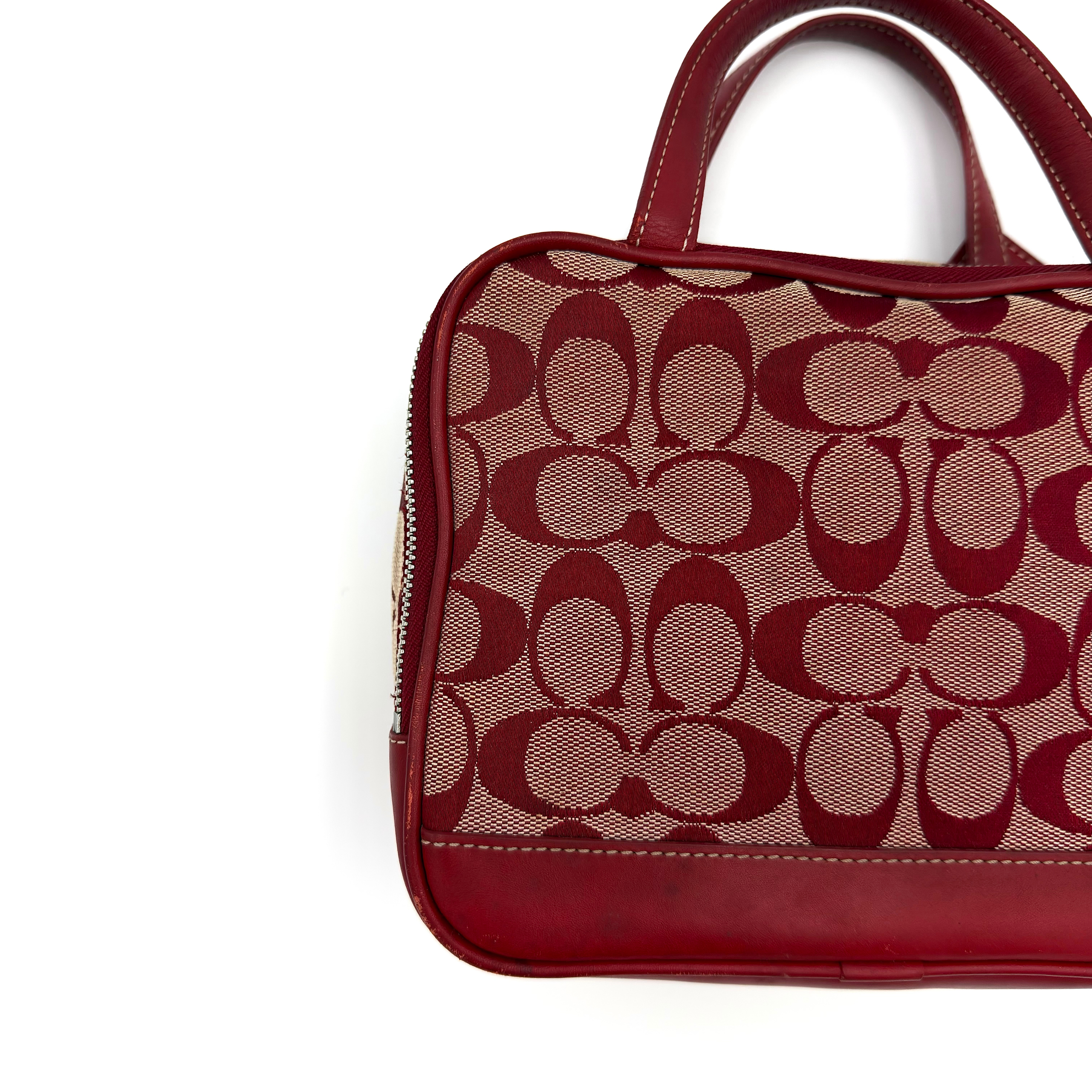 Coach Y2K Signature Canvas Mini Bag Red