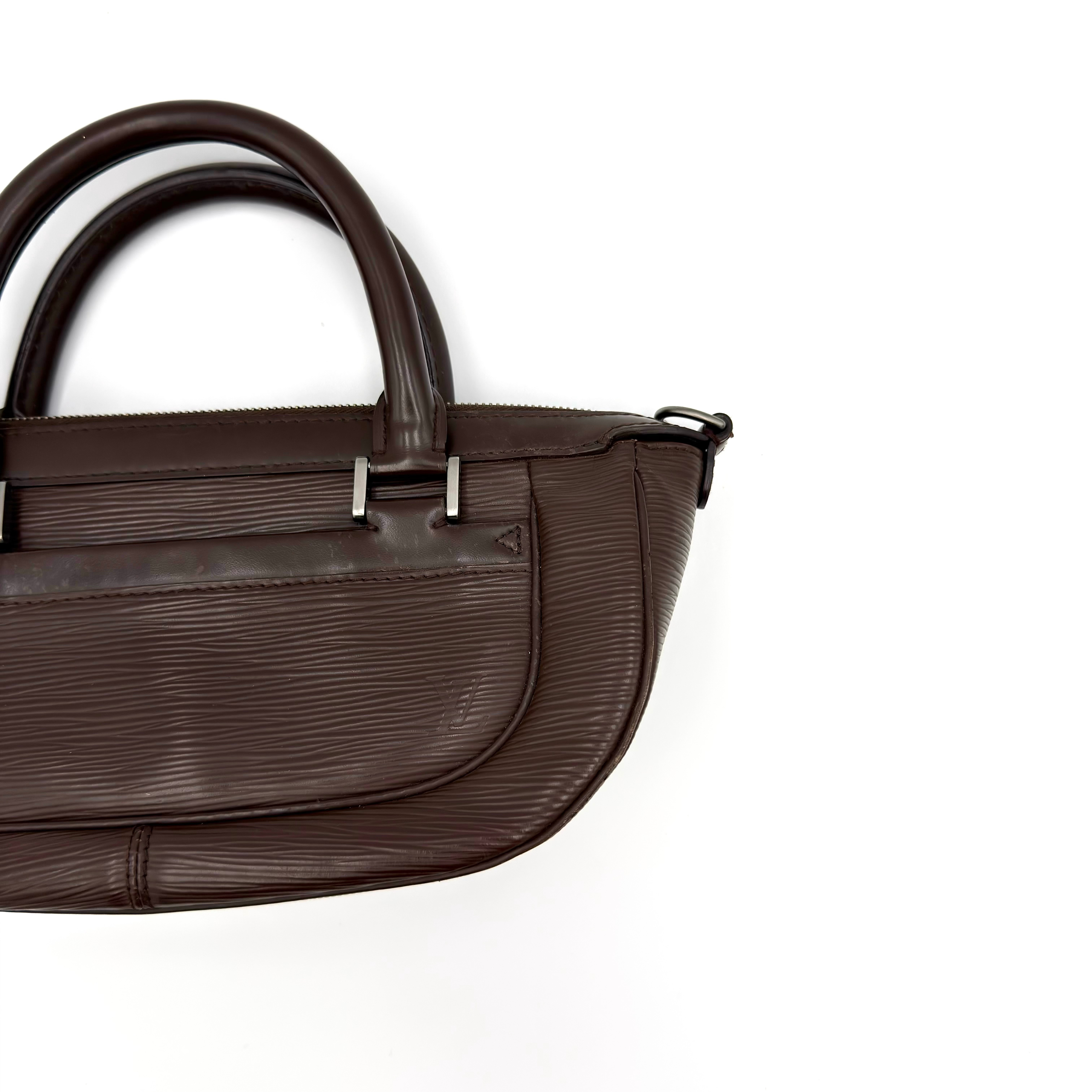 Louis Vuitton 2Way Epi Dhanura PM Shoulder Bag Brown