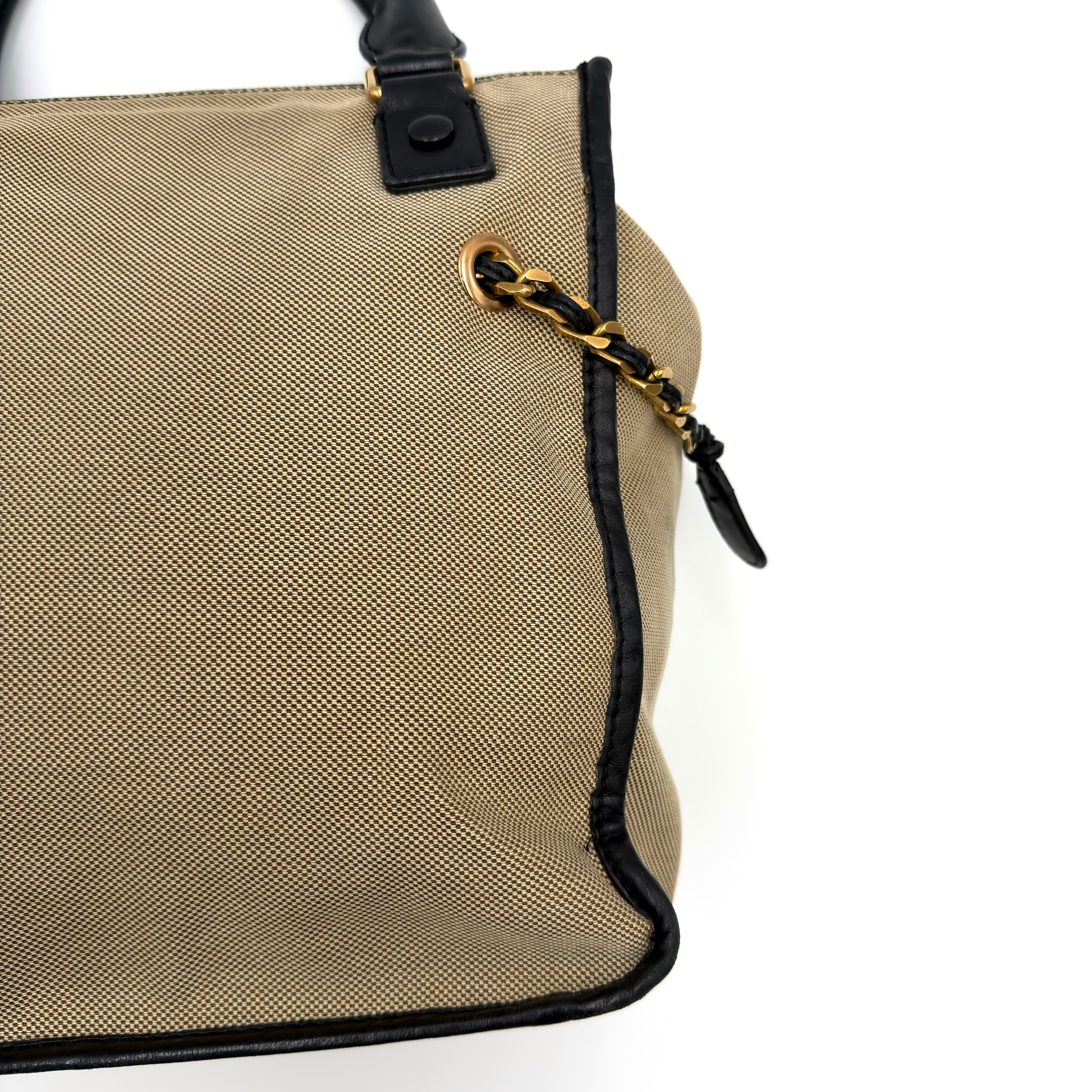 Chloe Harley Handbag Beige/Black