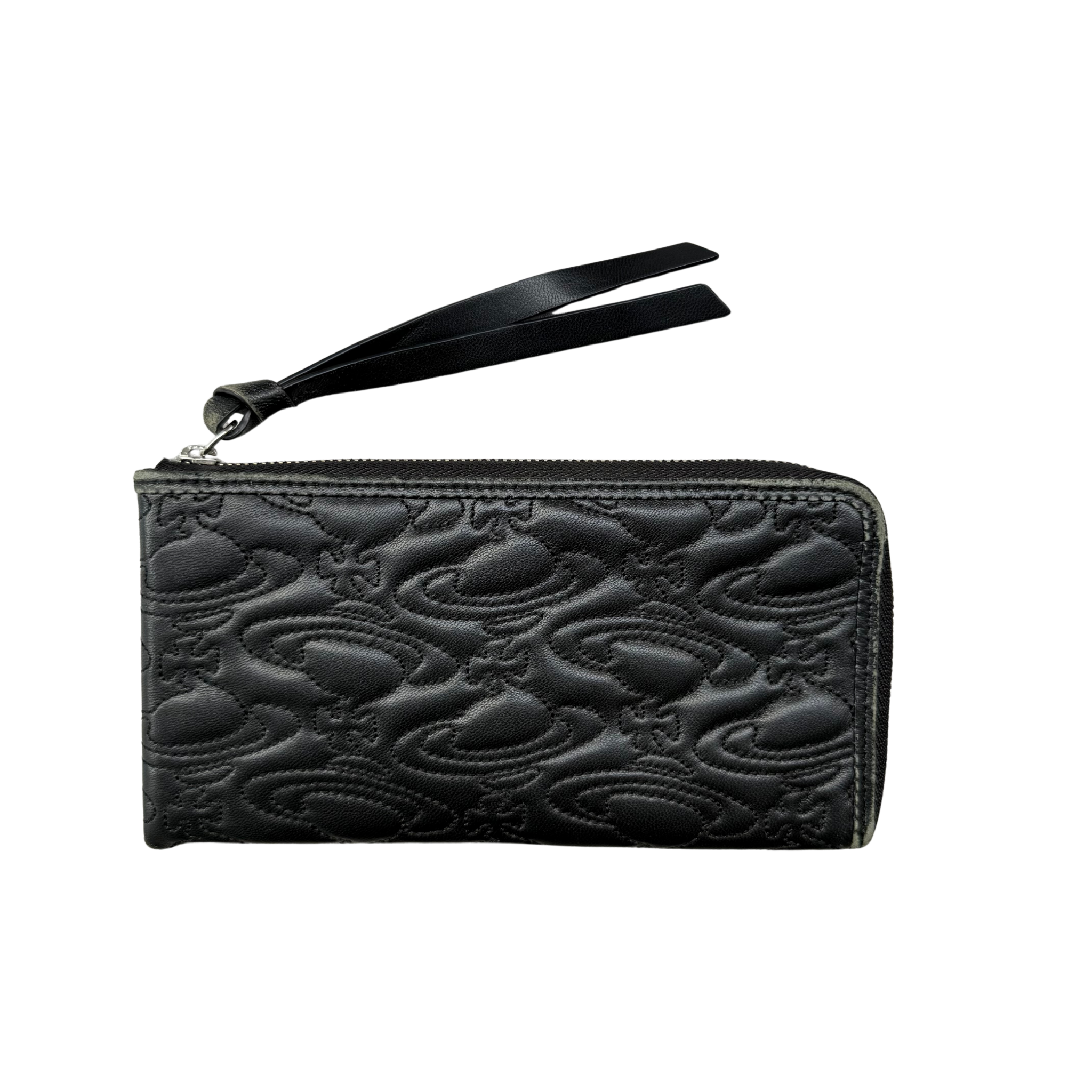 Vivienne Westwood Quilted Wallet Orb Long Zipper Wallet