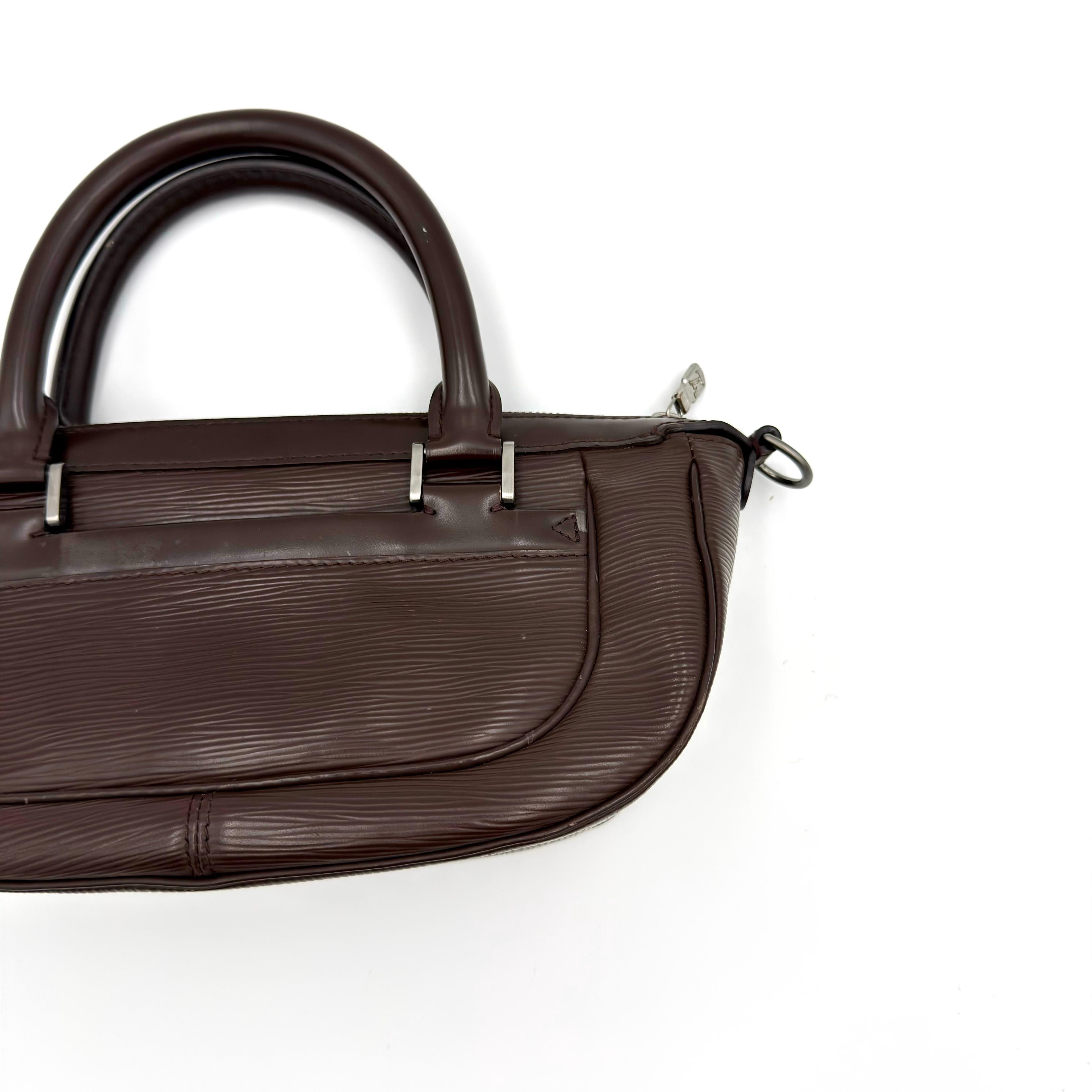 Louis Vuitton 2Way Epi Dhanura PM Shoulder Bag Brown