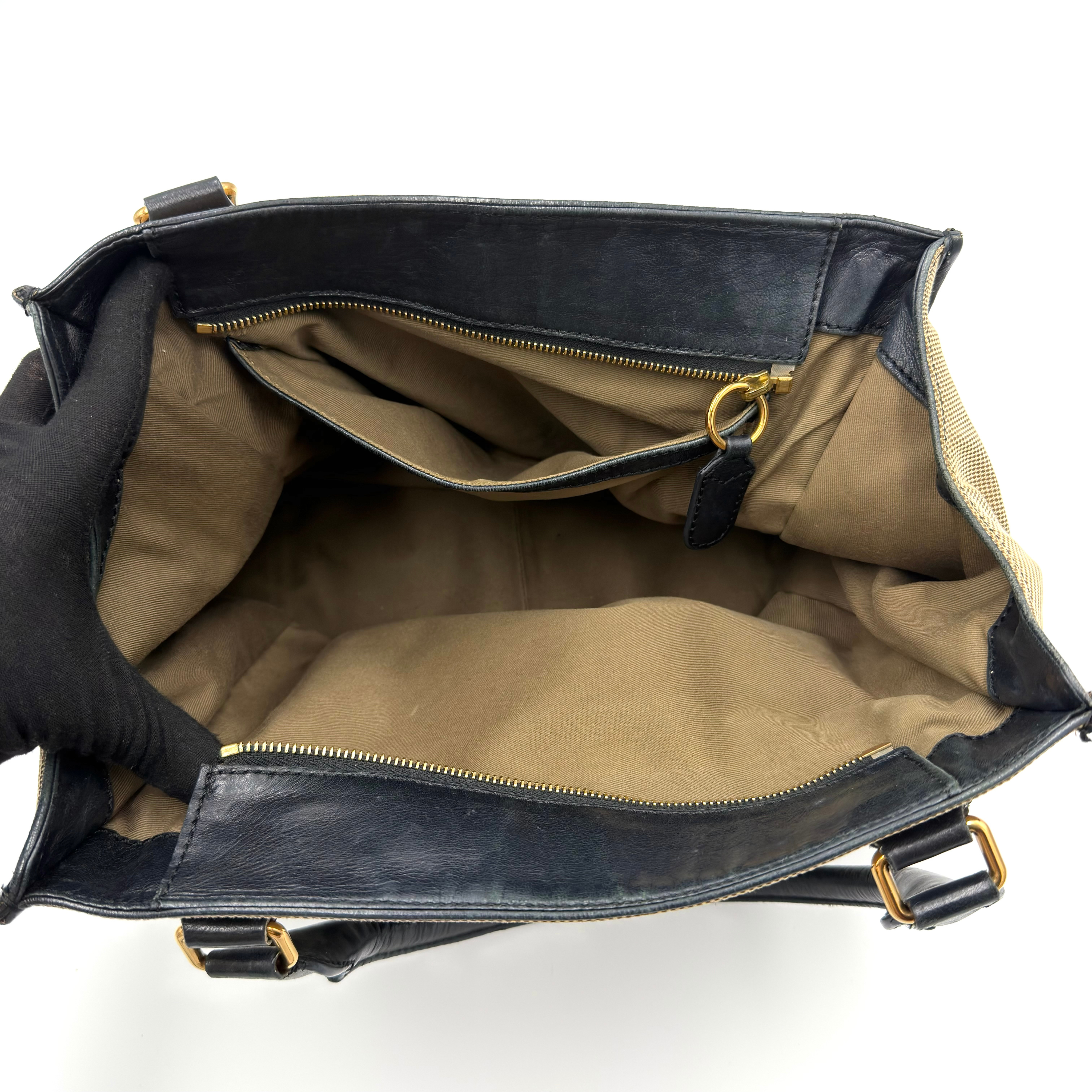 Chloe Harley Handbag Beige/Black