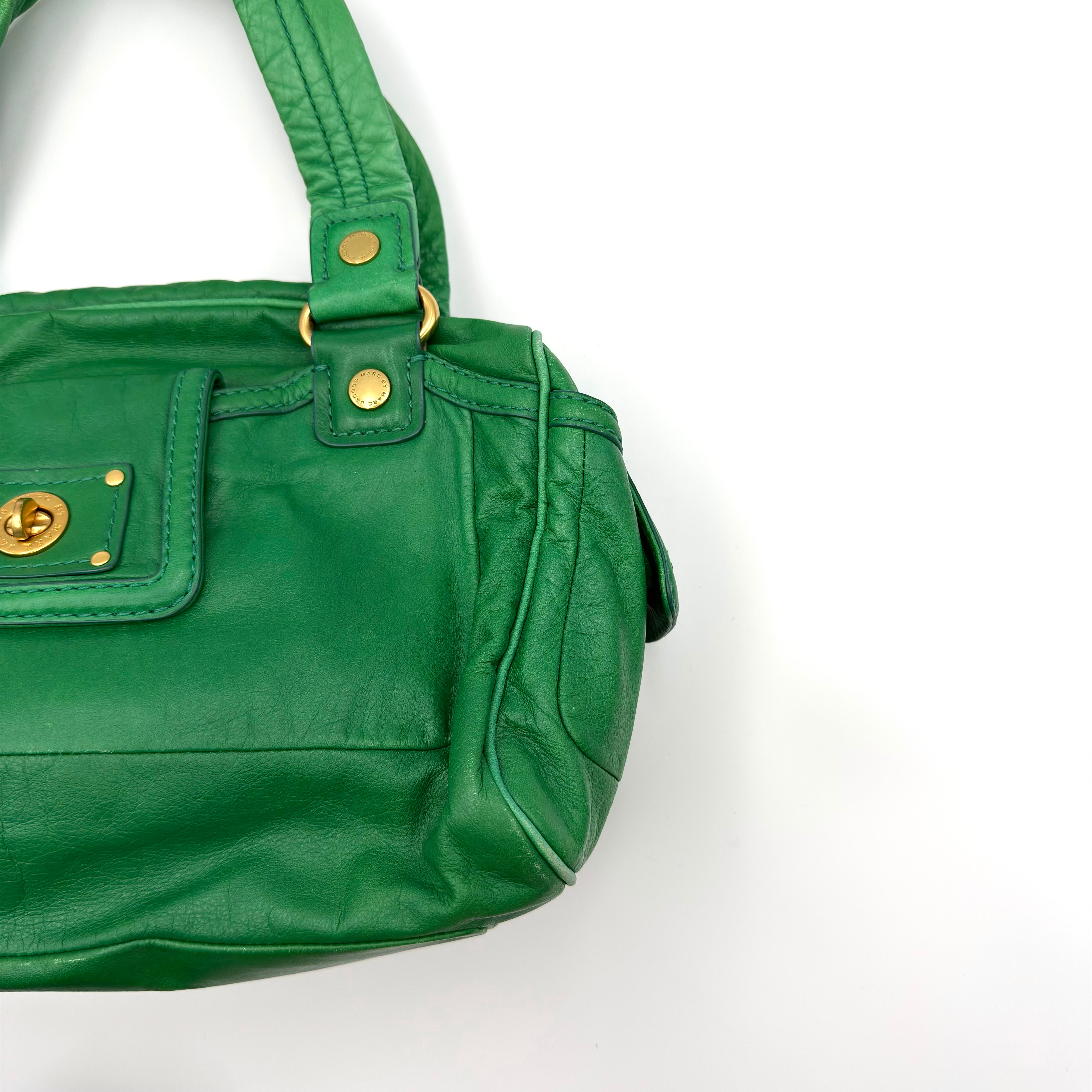 Marc Jacobs Turnlock Shoulder Bag Green