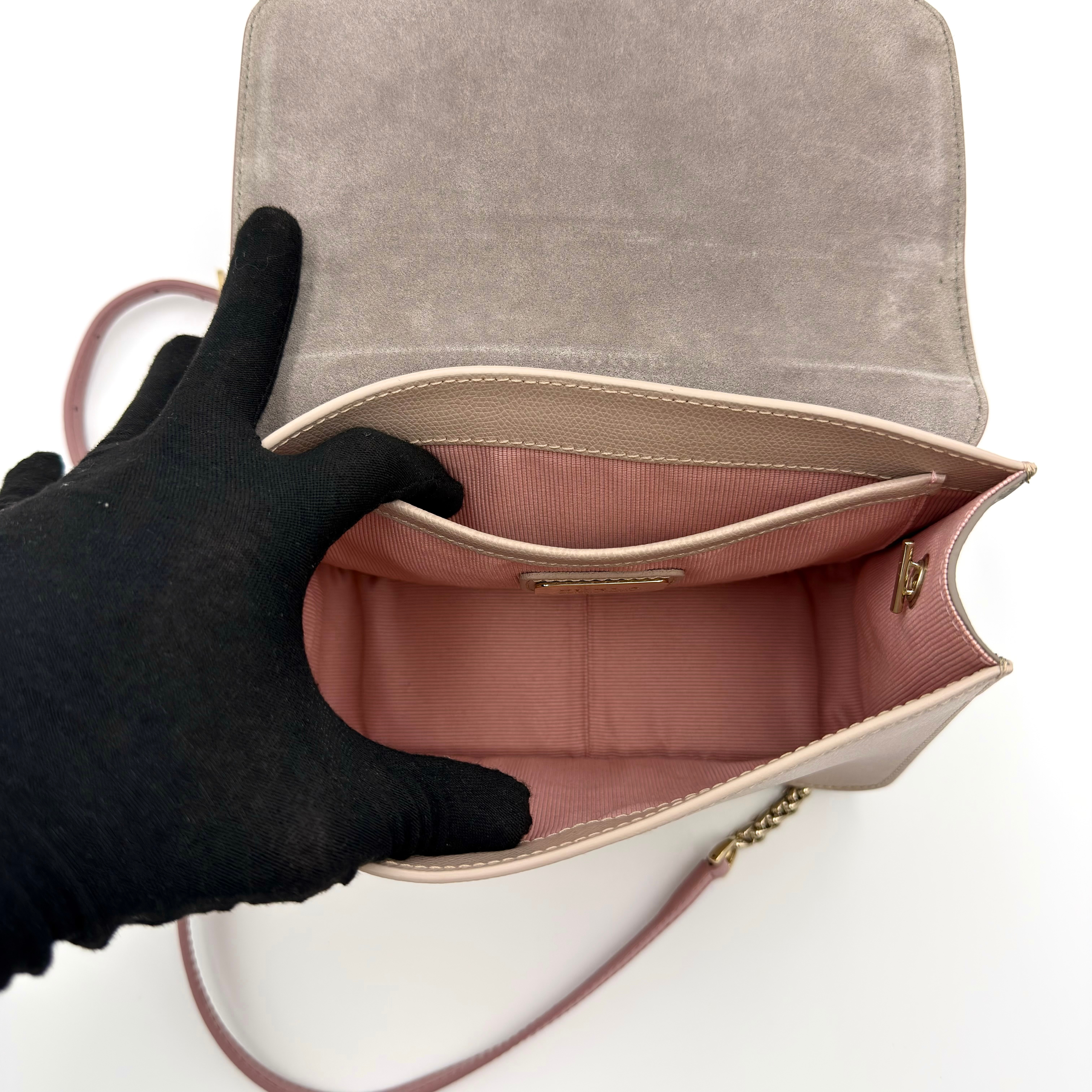 Furla Metropolis Bicolor Crossbody Bag Pink