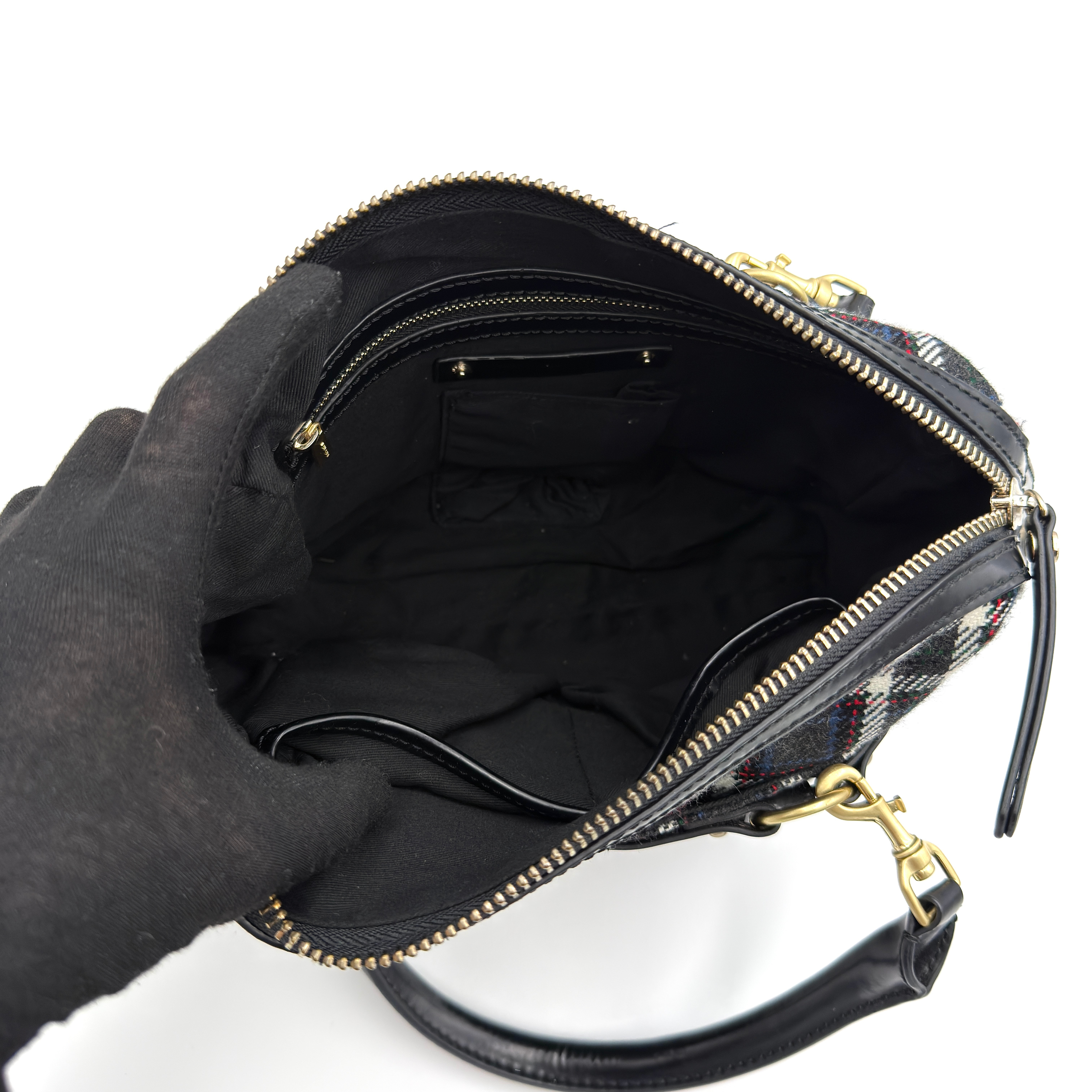 Diesel 2Way Tartan Plaid Handbag Multicolor