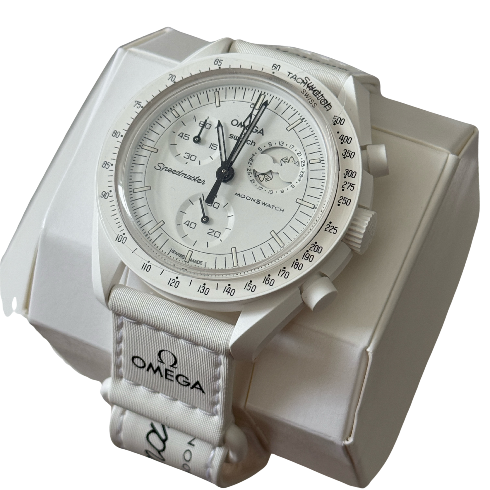 Swatch x Omega Snoopy Mission to the Moonphase Full Moon