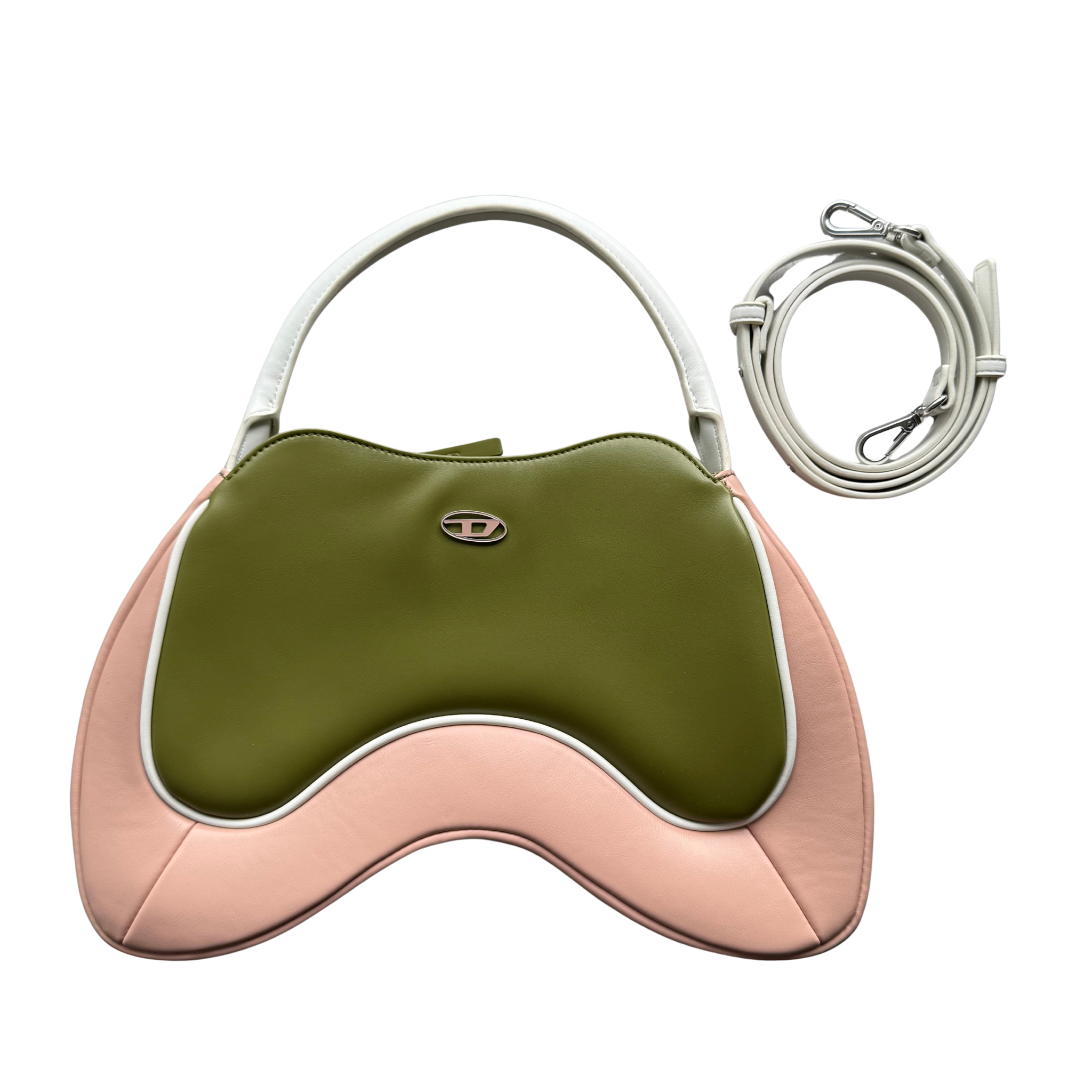 Diesel 2Way Autre Marque Shoulder Bag Green/Pink
