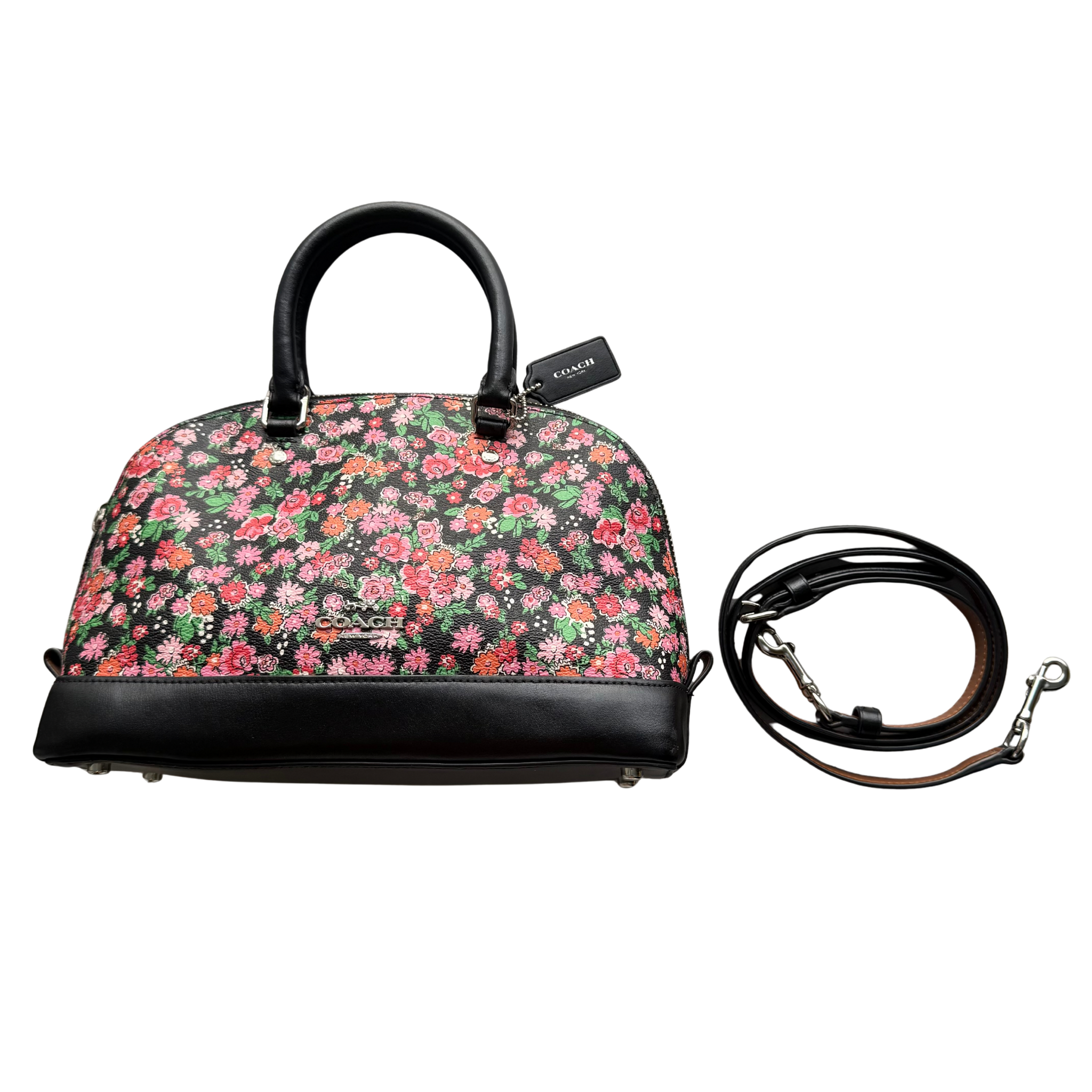 Coach 2Way Signature Sierra Floral HandBag Multicolor