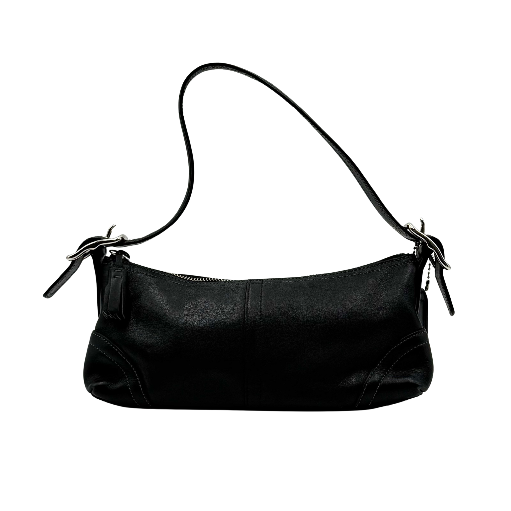 Coach Y2K Hampton Demi Baguette Shoulder Bag Black