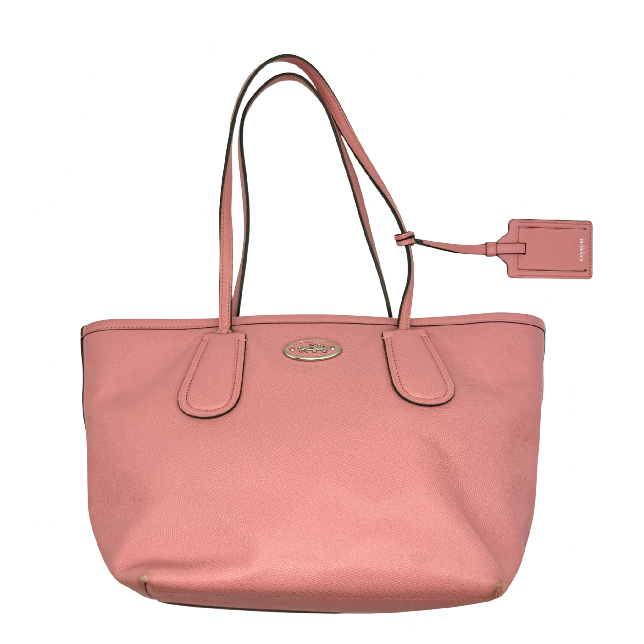 Coach Taxi Zip Top Tote Bag Pink