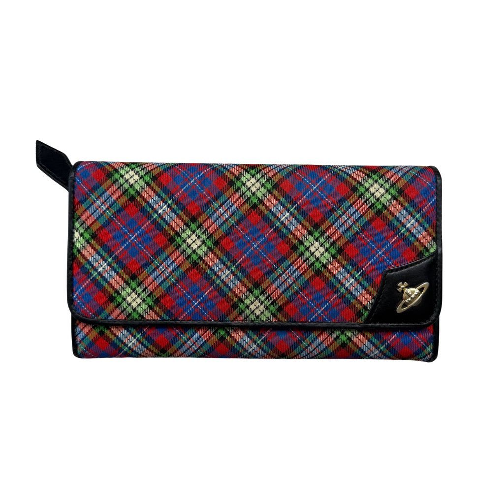 Vivienne Westwood Orb Check Long Wallet Multicolor