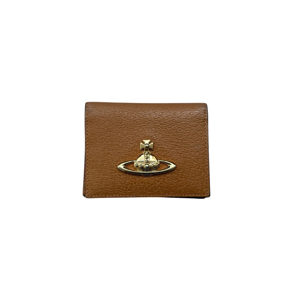 Vivienne Westwood Orb Bifold Mini Wallet Beige