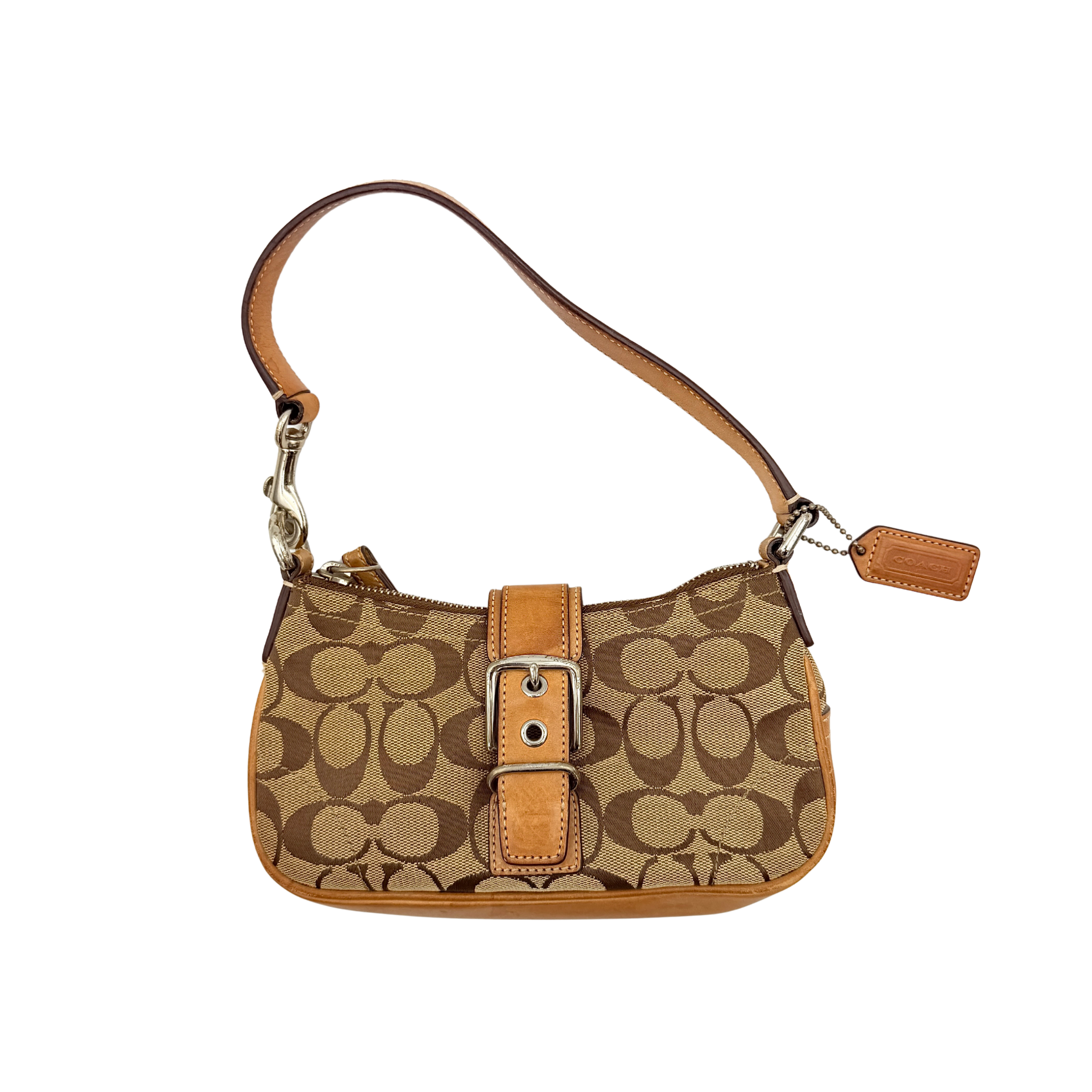 Coach Y2K Demi Soho Shoulder Bag Beige/Tan
