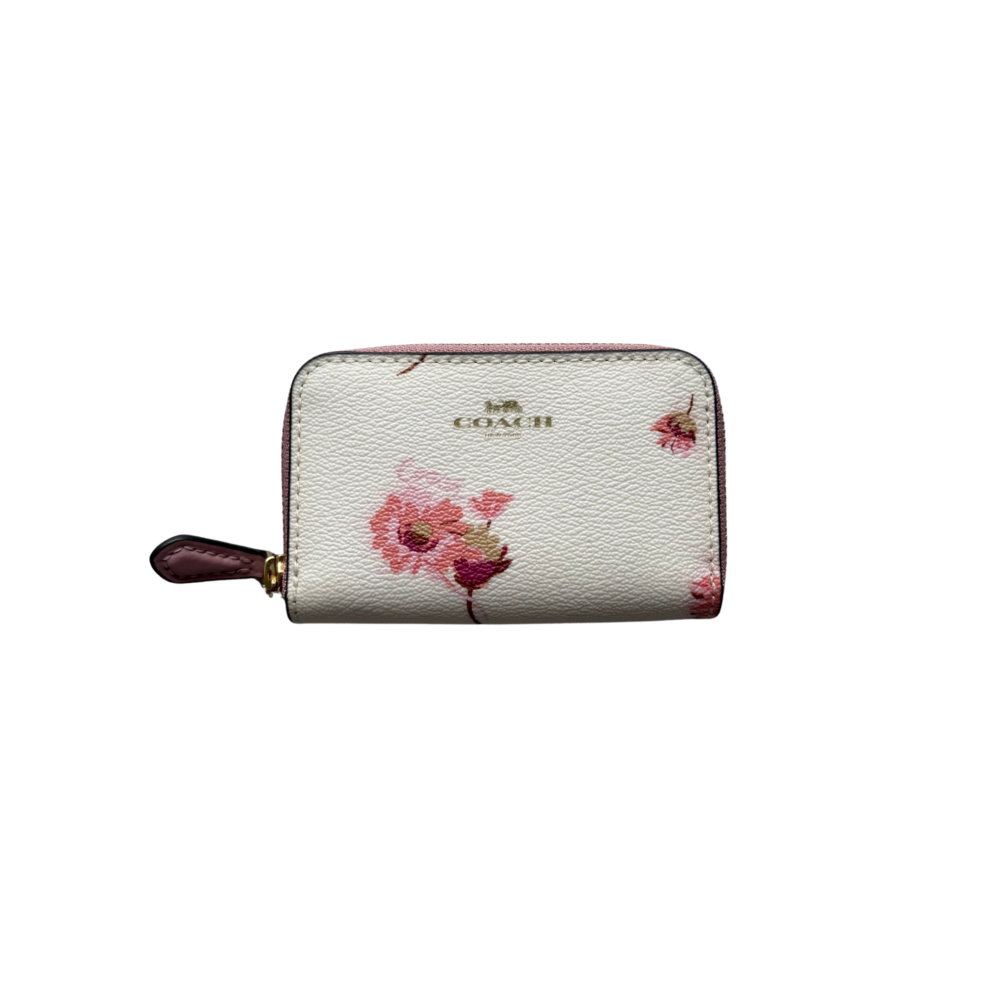 Coach Essential Small Zip Around Card Case Floral Print
