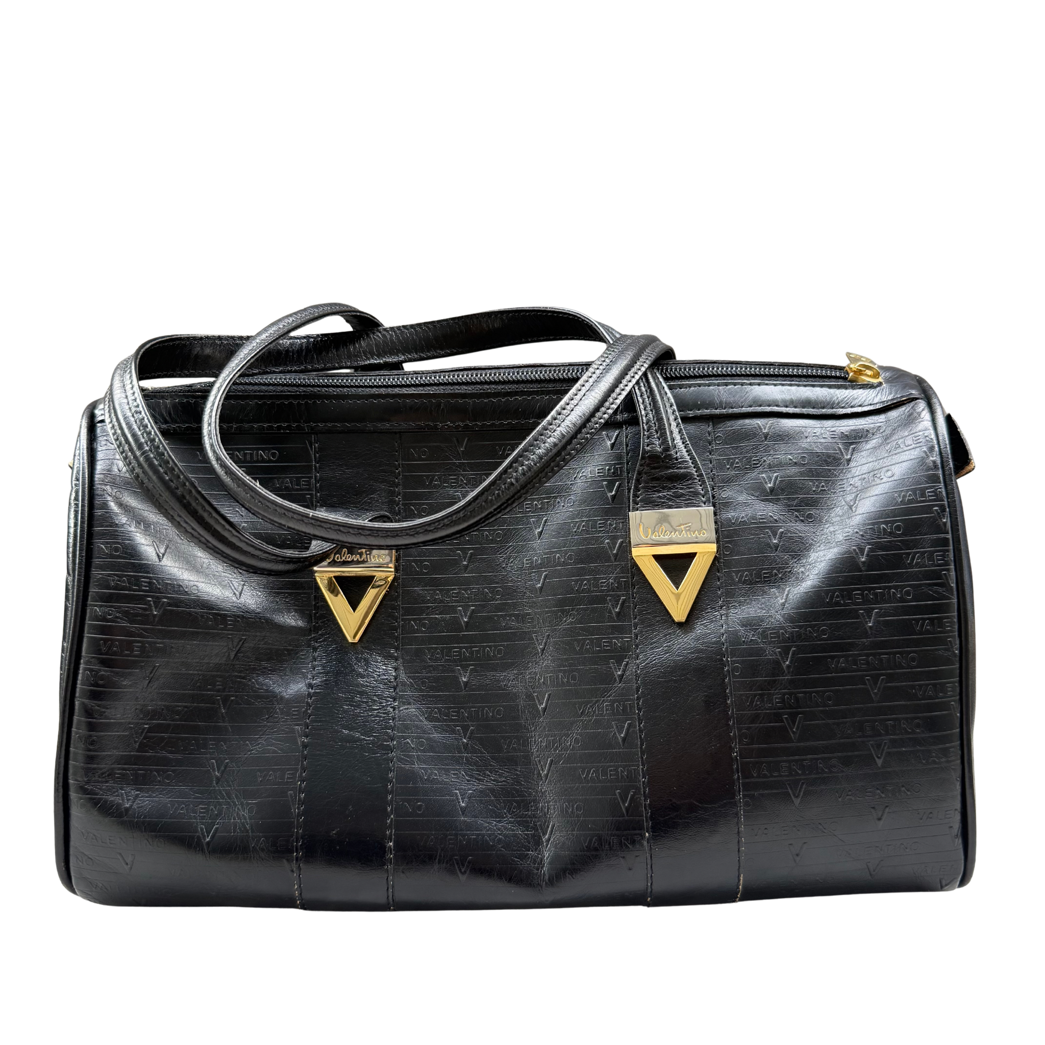 Valentino Monogram Boston Bag Black