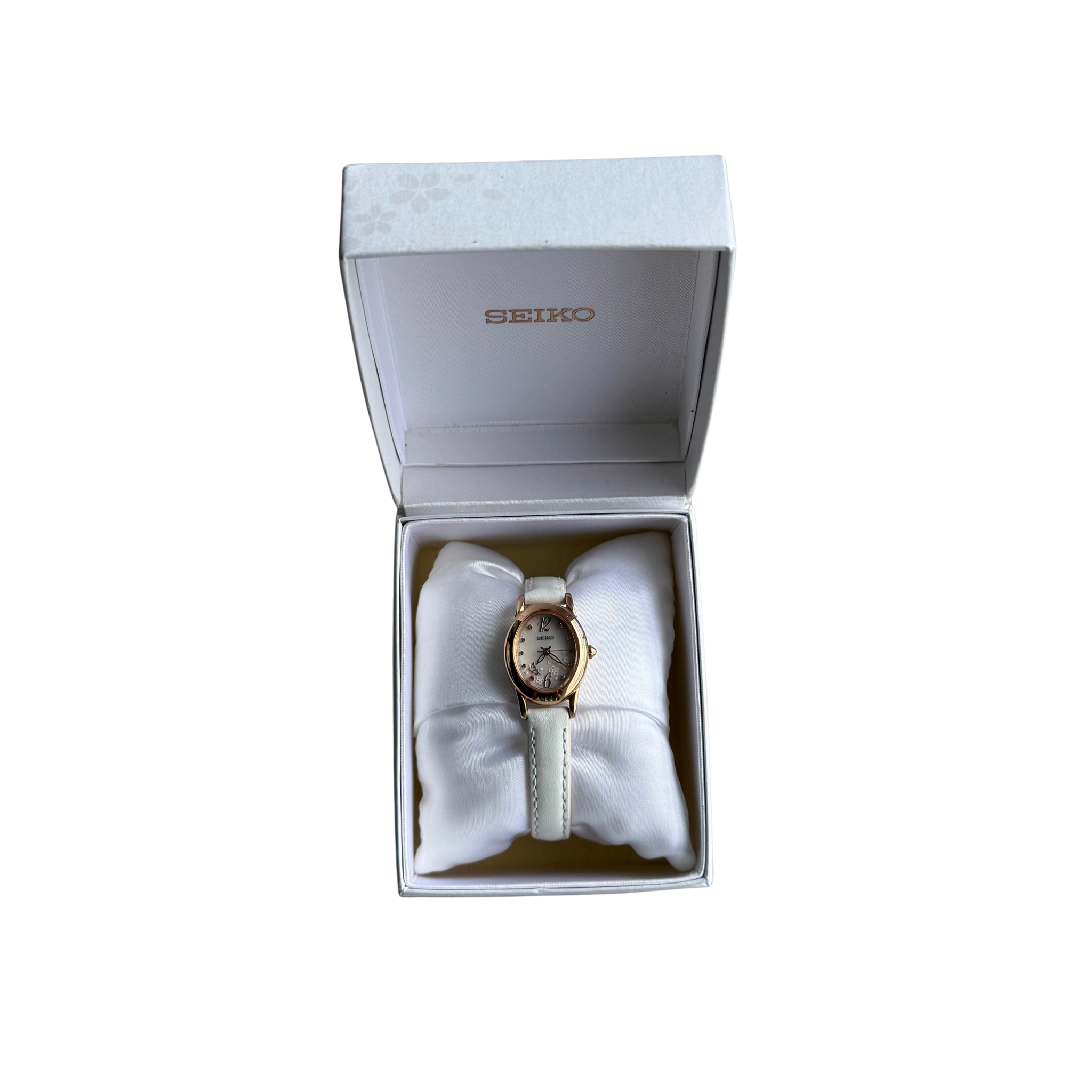 Seiko Sakura Blooming Limited Watch Rose Gold/White