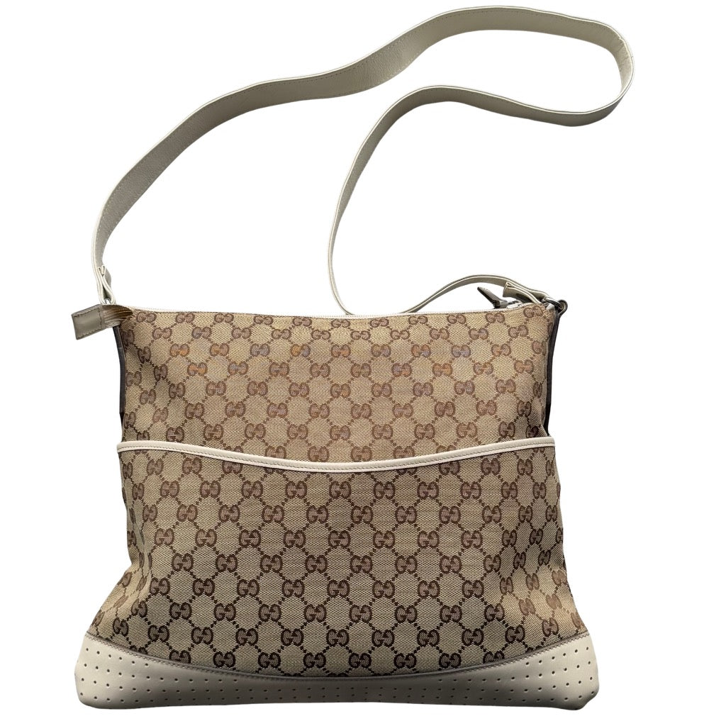 Gucci GG Monogram Crossbody Bag Beige